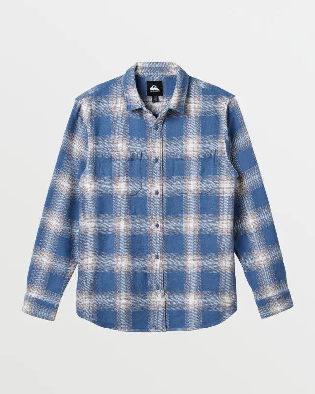 DNA Long Sleeve Flannel Shirt - Coronet Blue Print sold by Quiksilver
