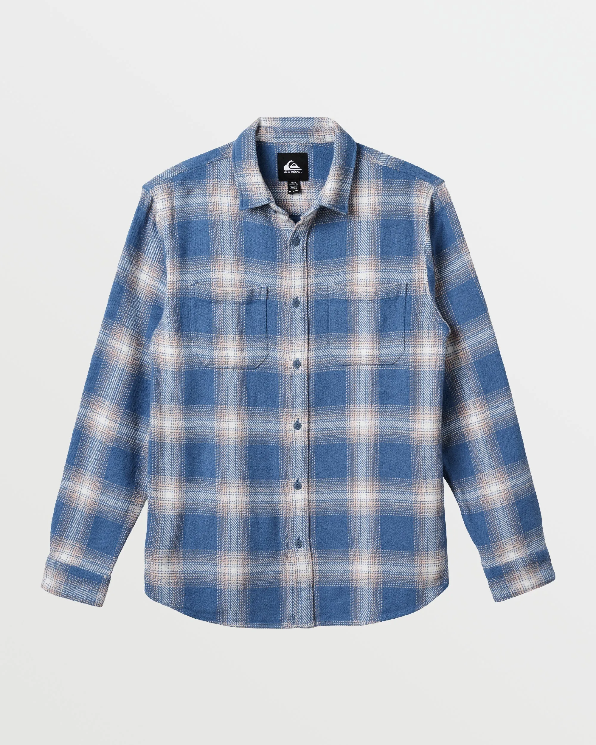 DNA Long Sleeve Flannel Shirt - Coronet Blue Print sold by Quiksilver