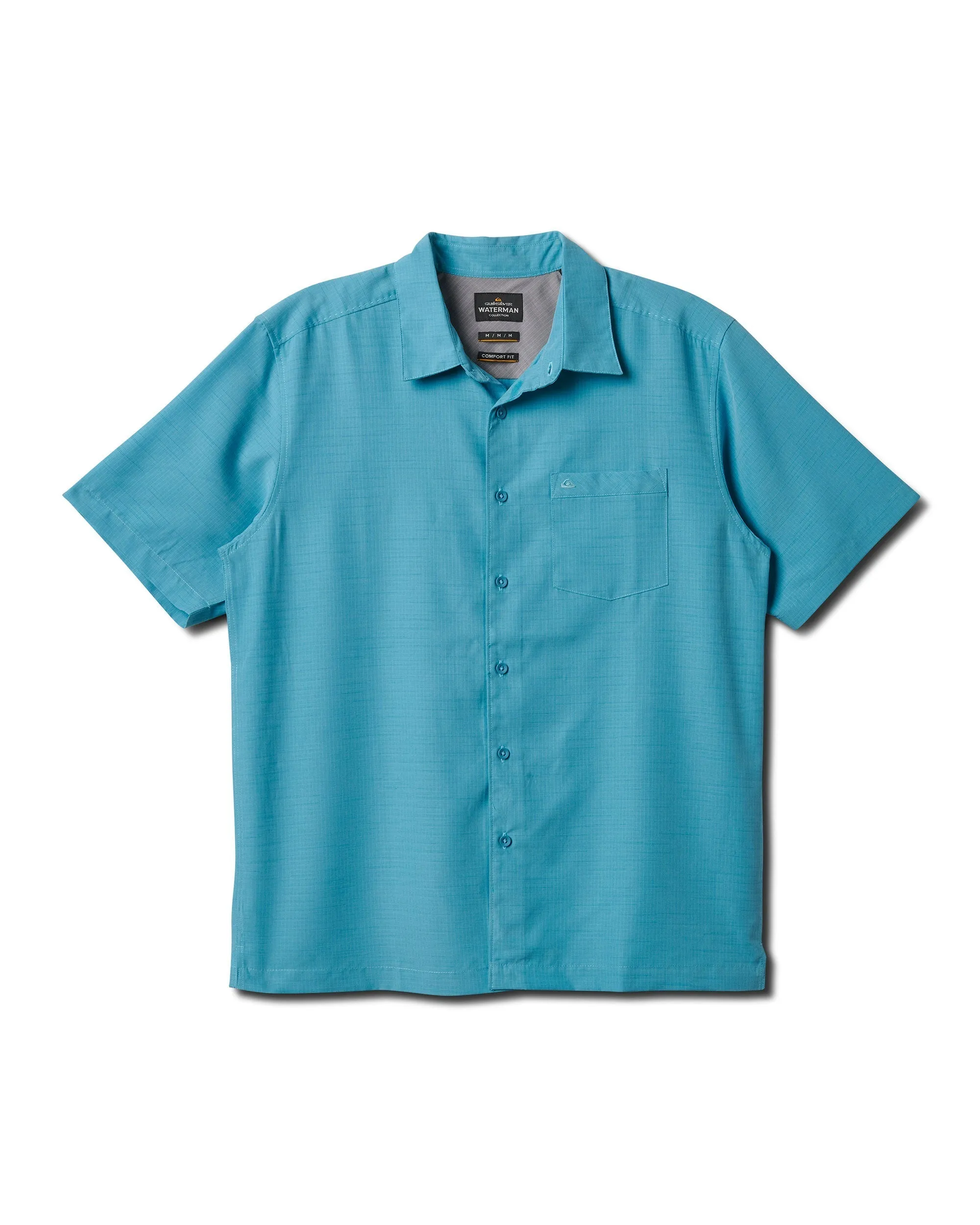 Waterman Centinela Premium Anti-Wrinkle Shirt - Aqua sold by Quiksilver