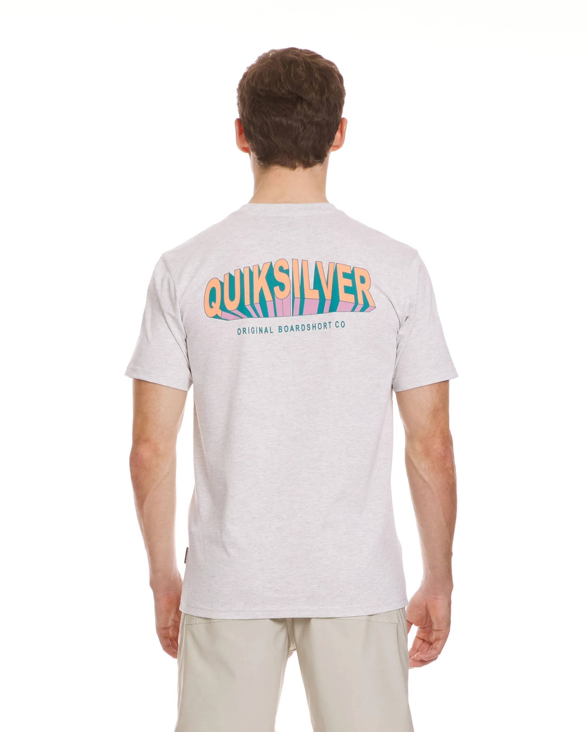 Blocked T-Shirt - Silver White Heather sold by Quiksilver product image thumbnail 2