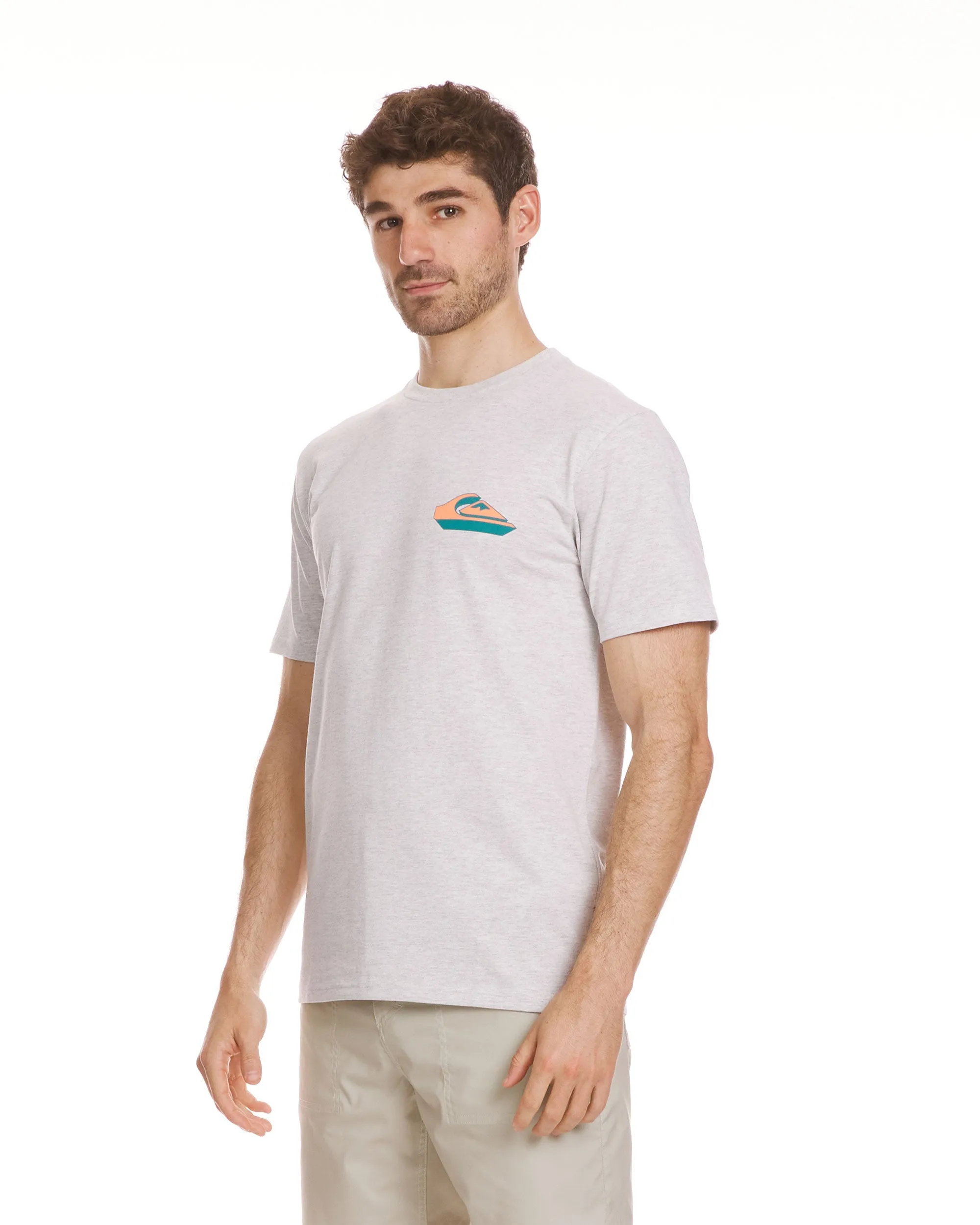 Blocked T-Shirt - Silver White Heather sold by Quiksilver product image thumbnail 3