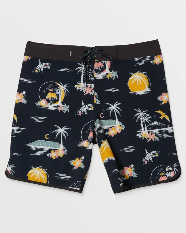 Highline Scallop 19" Boardshorts - Black sold by Quiksilver
