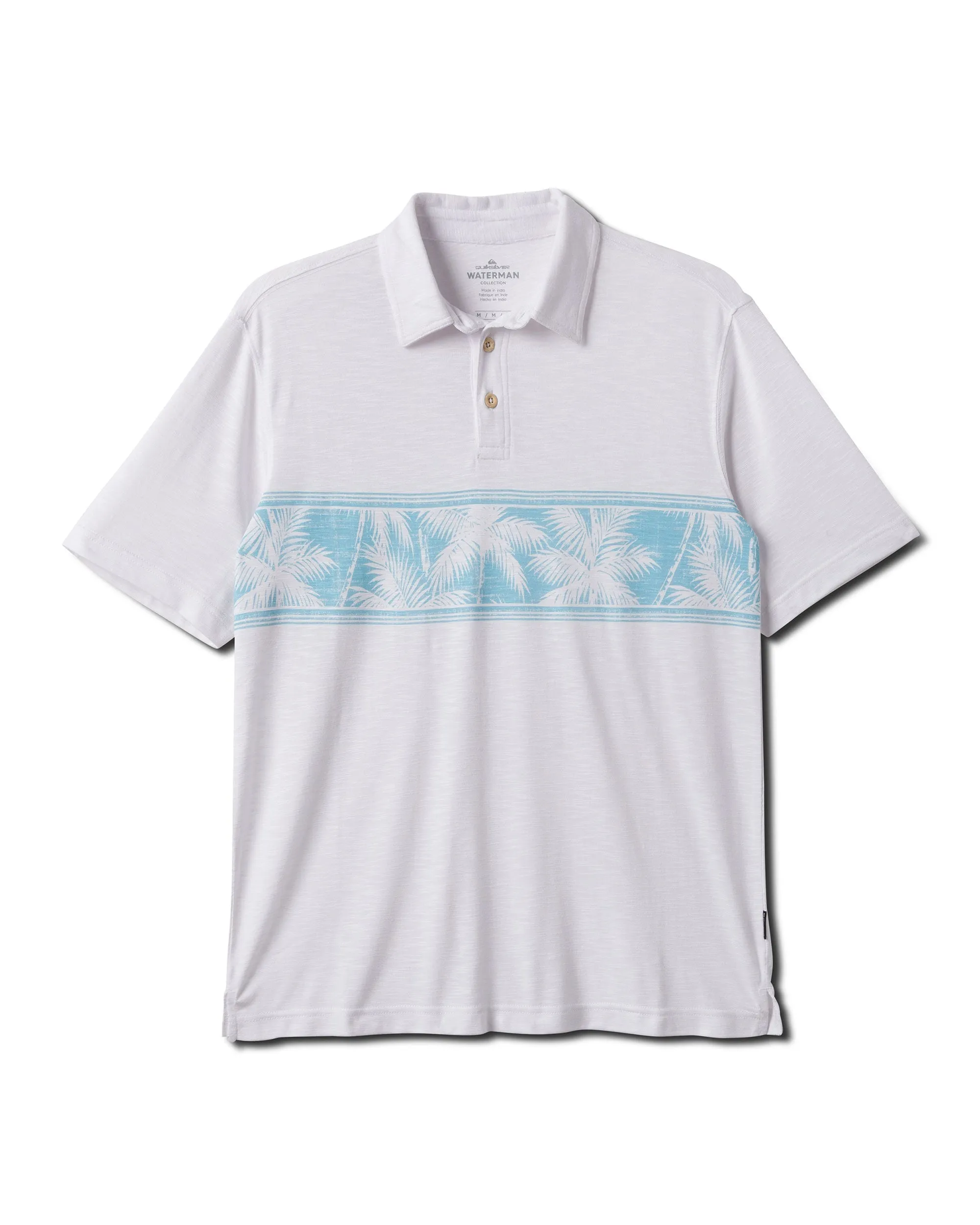 Waterman Motu Short Sleeve Polo Shirt - White sold by Quiksilver