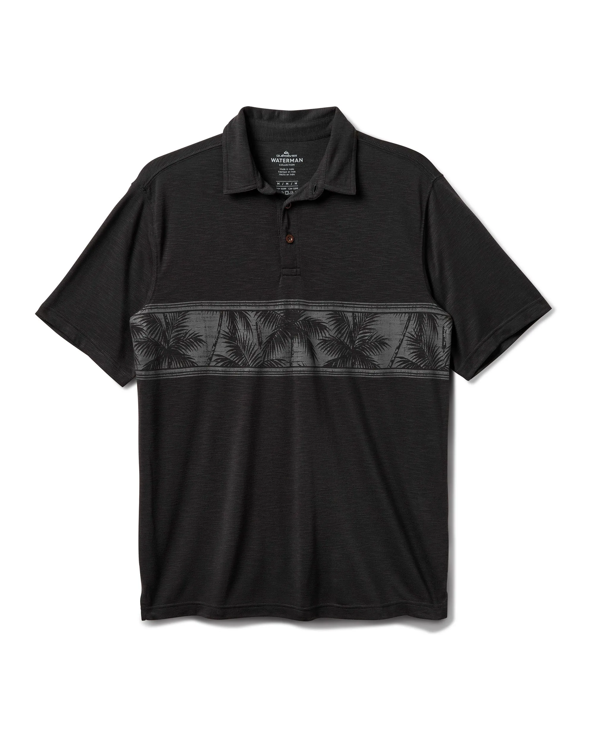 Waterman Motu Short Sleeve Polo Shirt - Phantom sold by Quiksilver product image thumbnail 2