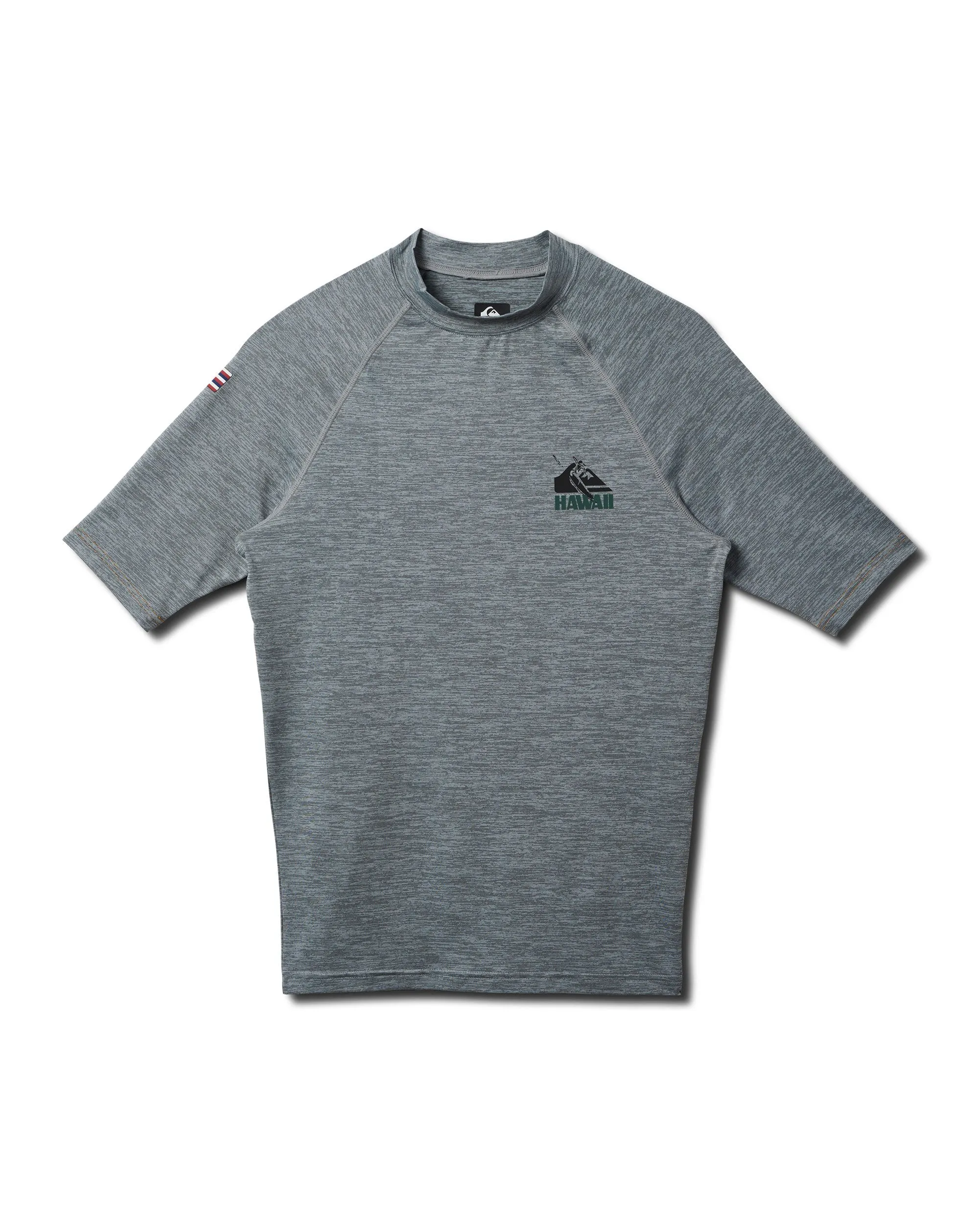 Hawaii UPF 50 Short Sleeve Surf Tee - Smoked Gray sold by Quiksilver