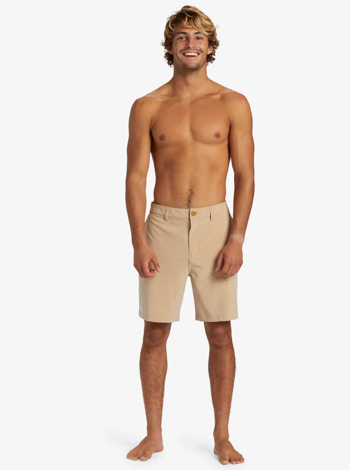 Union Heather Amphibian 20" Hybrid Shorts - Khaki sold by Quiksilver product image thumbnail 4