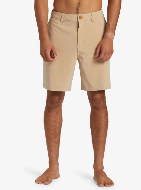 Union Heather Amphibian 20" Hybrid Shorts - Khaki sold by Quiksilver
