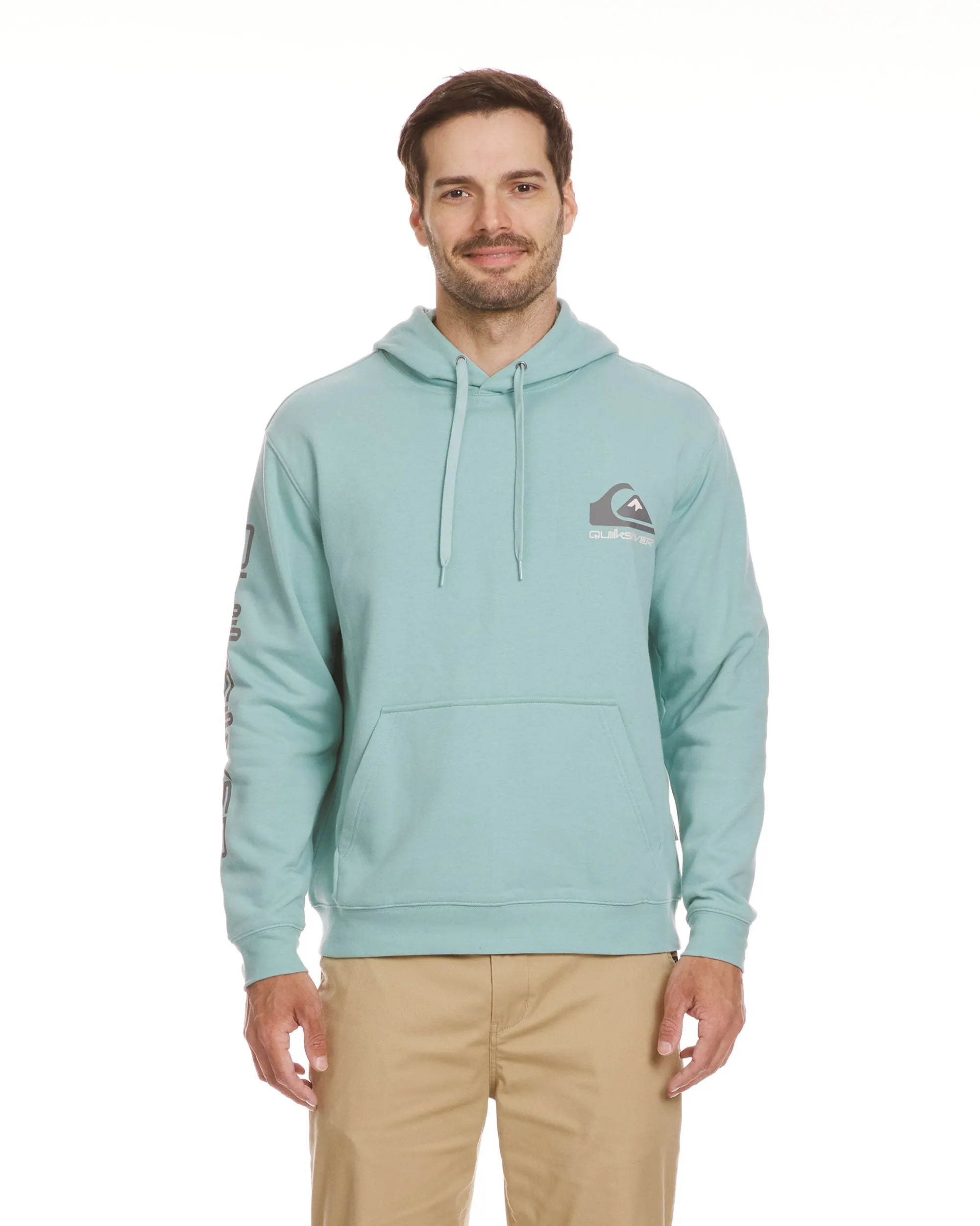 Omni Logo Hoodie - Jade Grey sold by Quiksilver