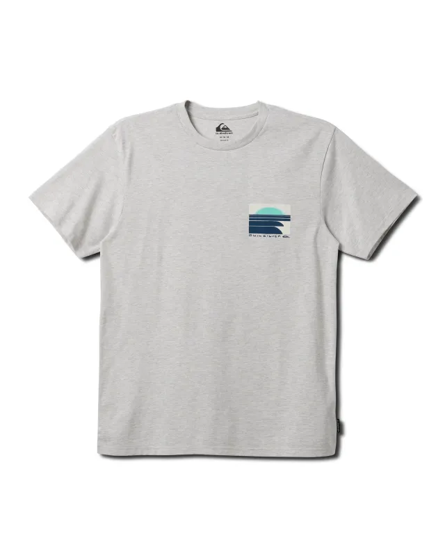 Incoming T-Shirt - Silver White Heather sold by Quiksilver