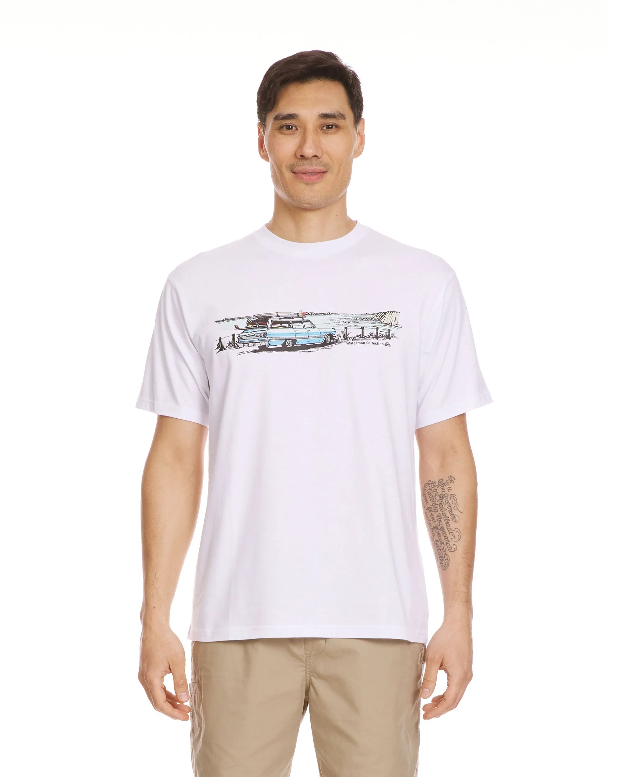 Waterman Point Break T-Shirt - White sold by Quiksilver