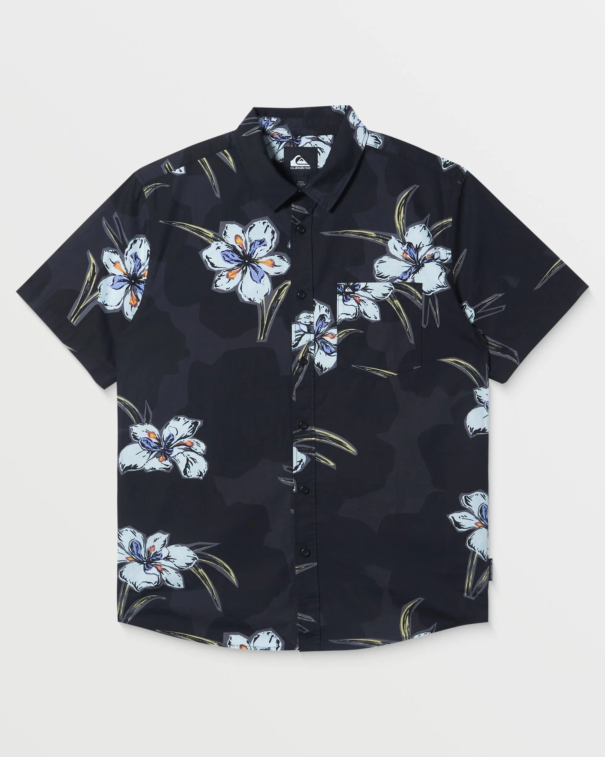 Apero Organic Classics Short Sleeve Shirt - Black sold by Quiksilver