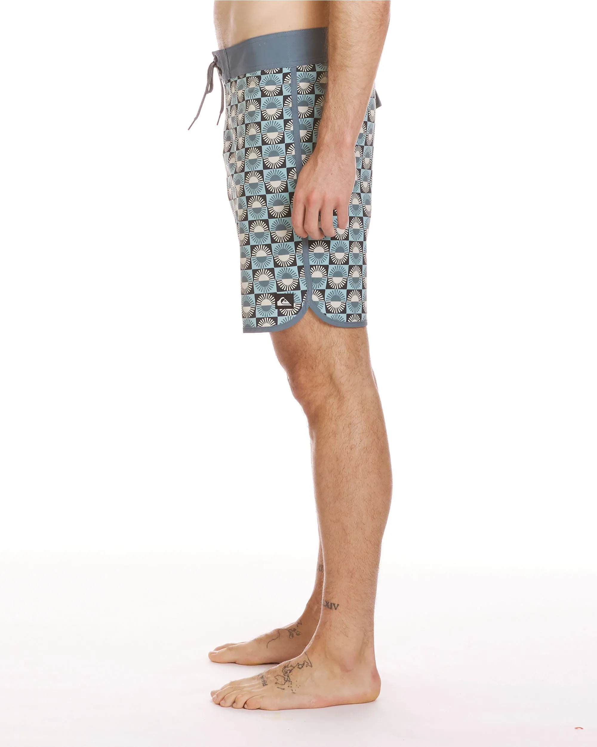 Surfsilk Scallop 19" Boardshorts - Jade Grey sold by Quiksilver product image thumbnail 3
