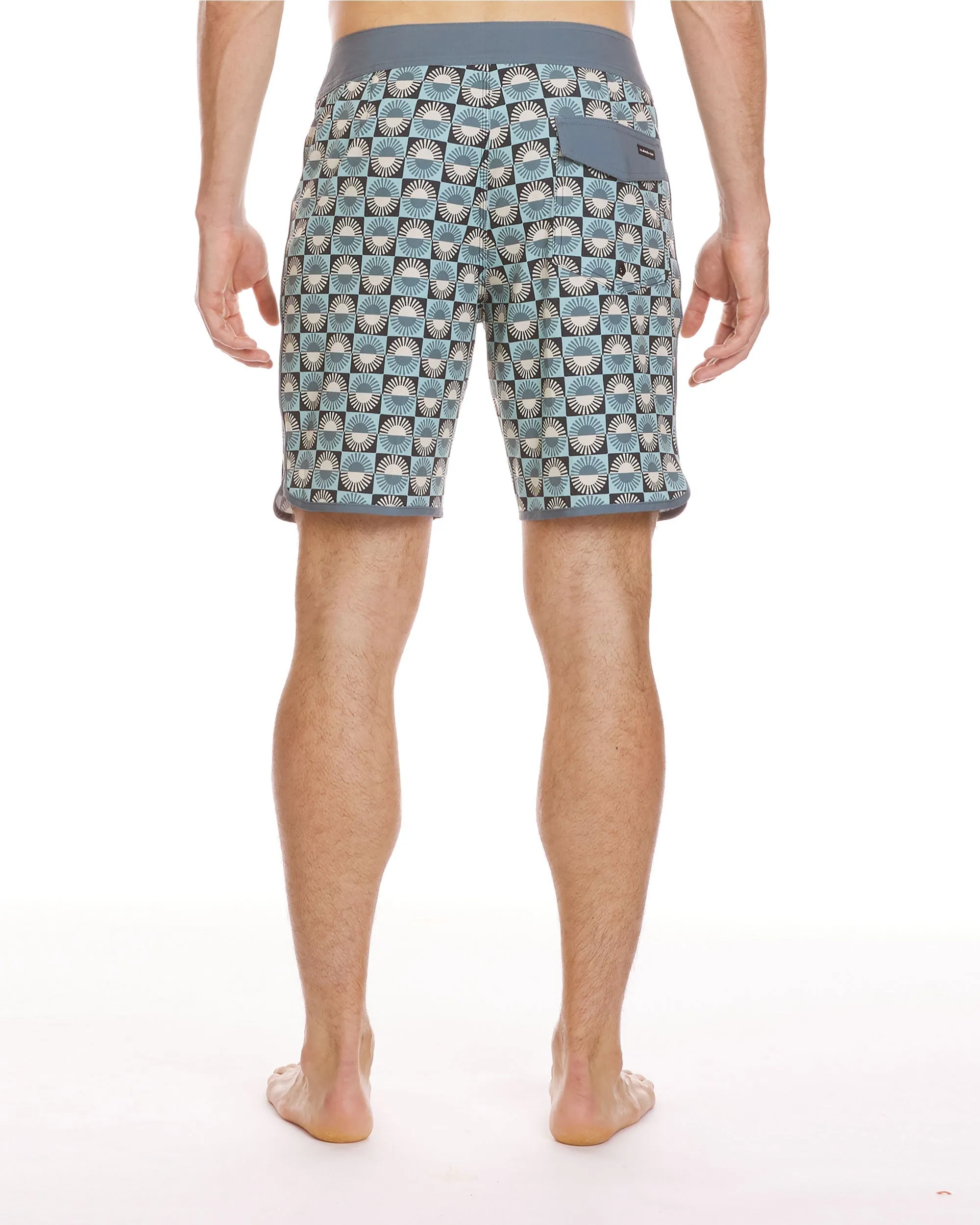 Surfsilk Scallop 19" Boardshorts - Jade Grey sold by Quiksilver product image thumbnail 2