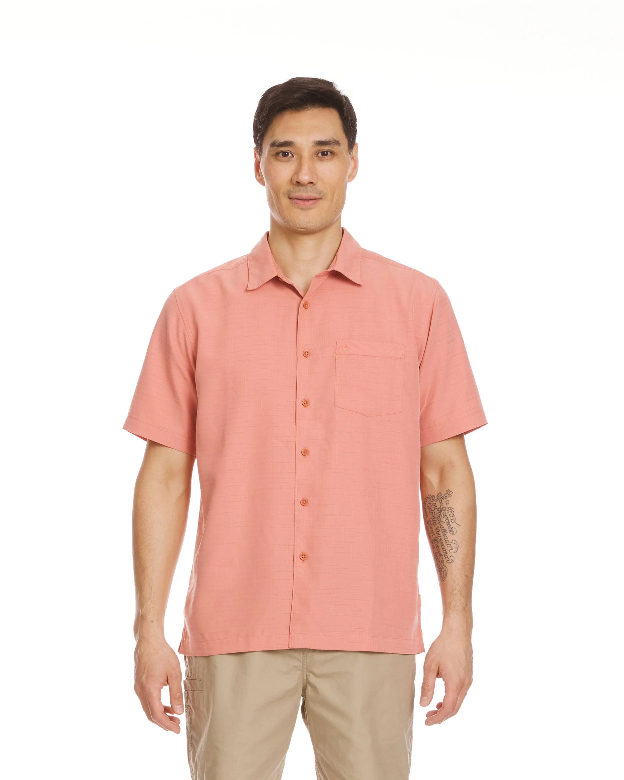 Waterman Centinela Premium Anti-Wrinkle Shirt - Apricot sold by Quiksilver