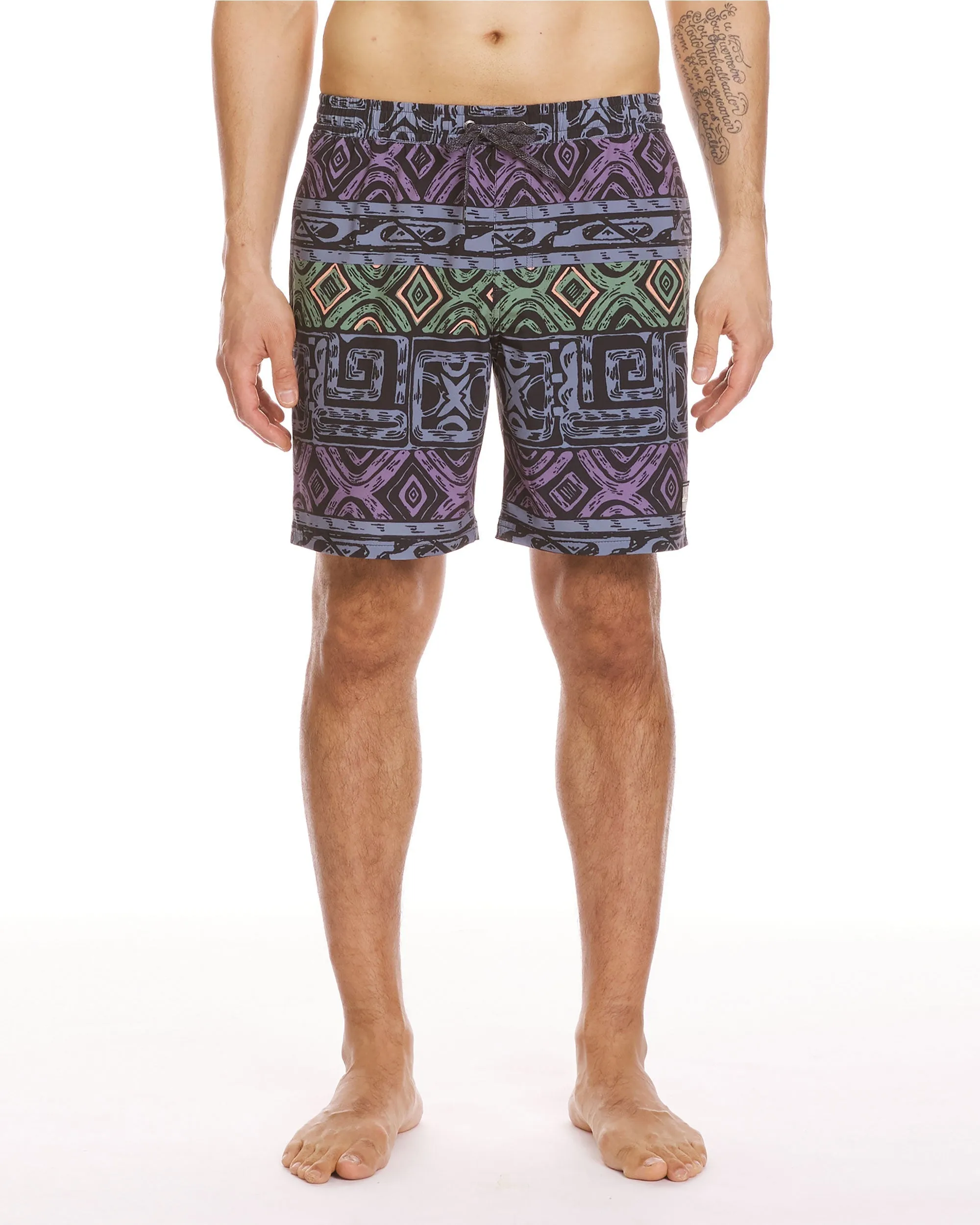 Global Heat 18" Swim Trunks - Sunset Purple sold by Quiksilver