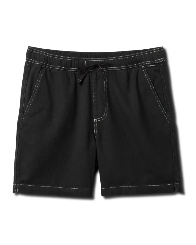 Taxer Big Twill Shorts - Black sold by Quiksilver