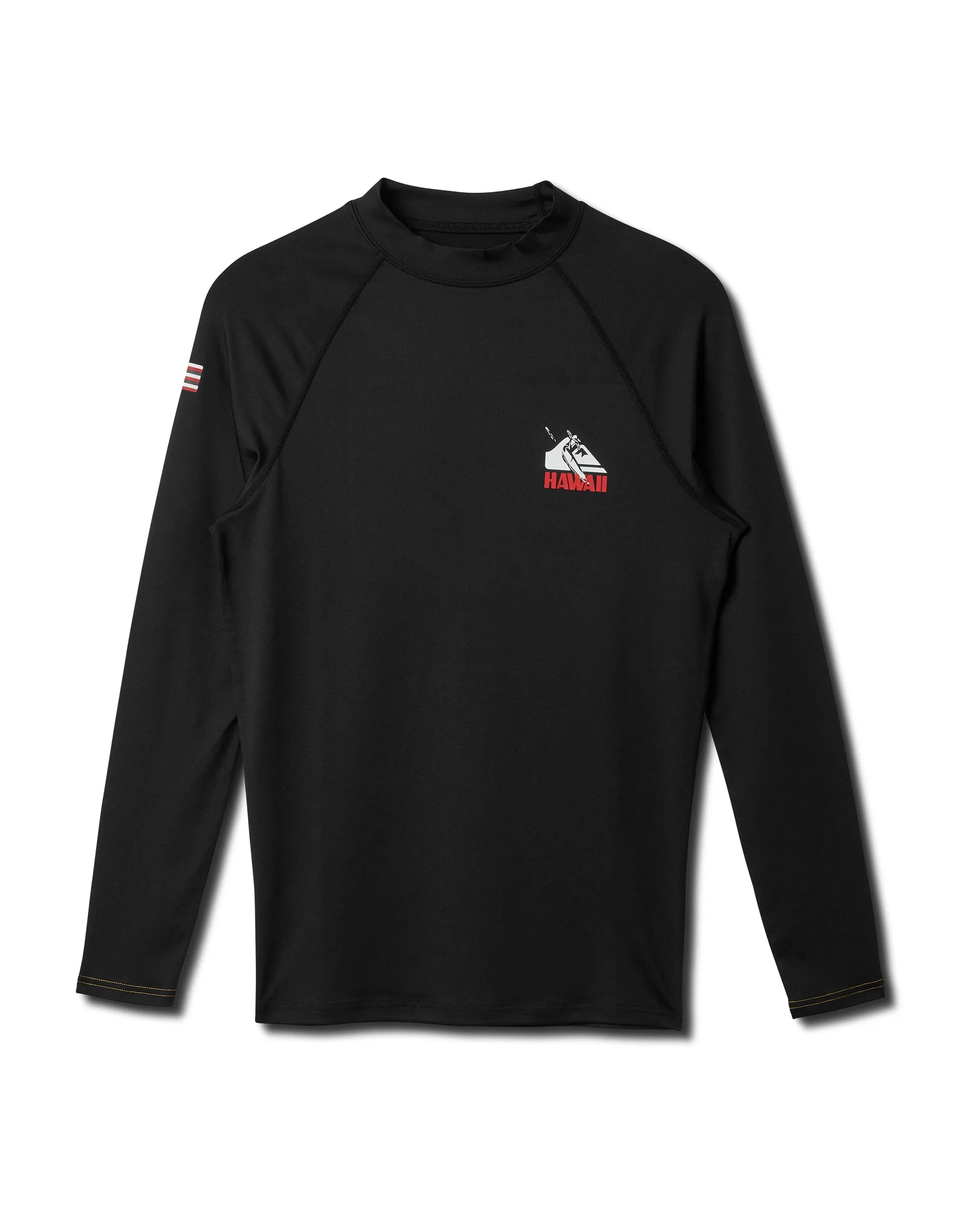 Hawaii UPF 50 Long Sleeve Surf Tee - Black sold by Quiksilver