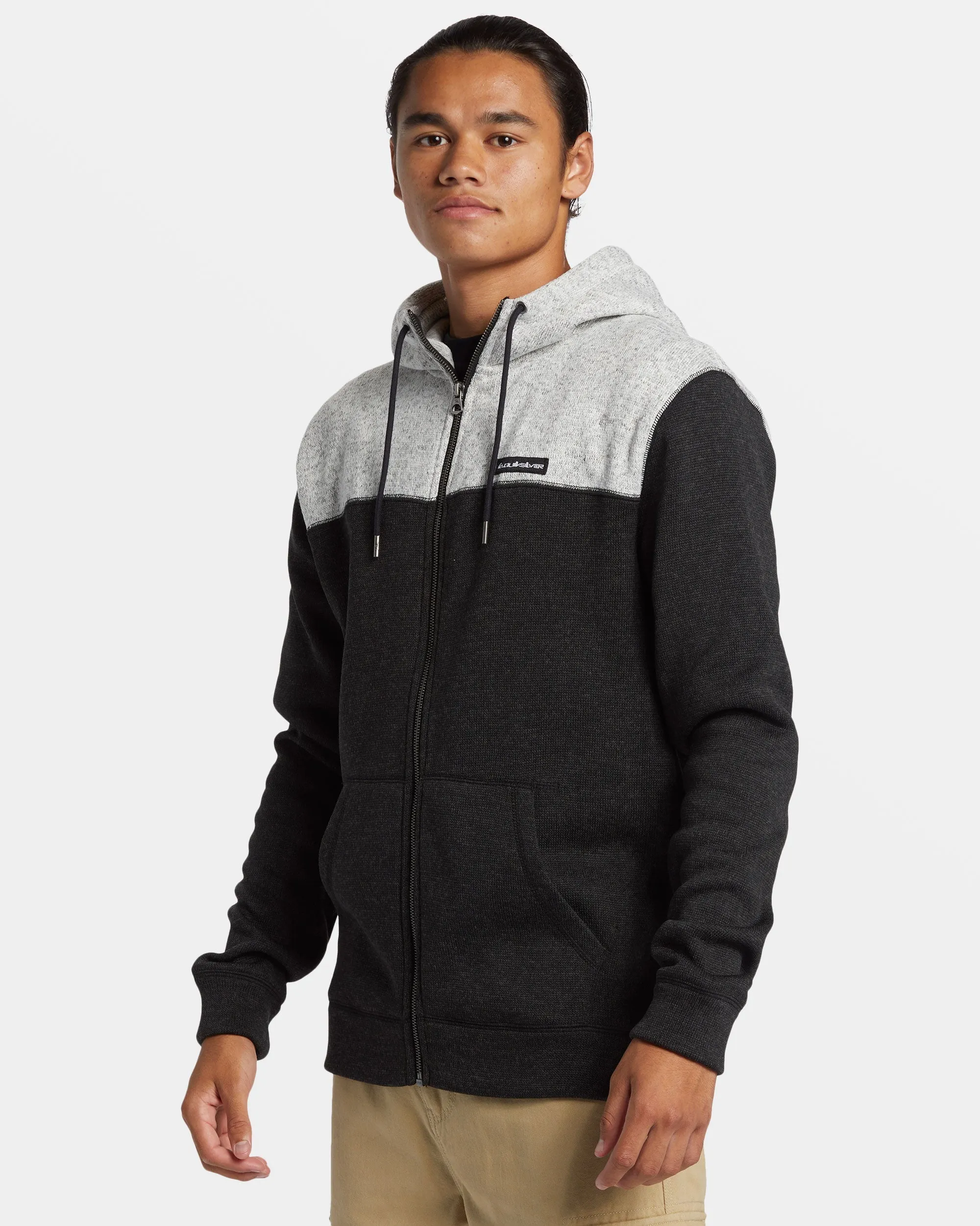 Keller Block Zip Hoodie - Black Heather sold by Quiksilver product image thumbnail 4