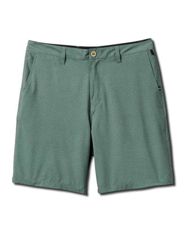 Union Heather 20" Amphibian Hybrid Shorts - Seaweed Green sold by Quiksilver