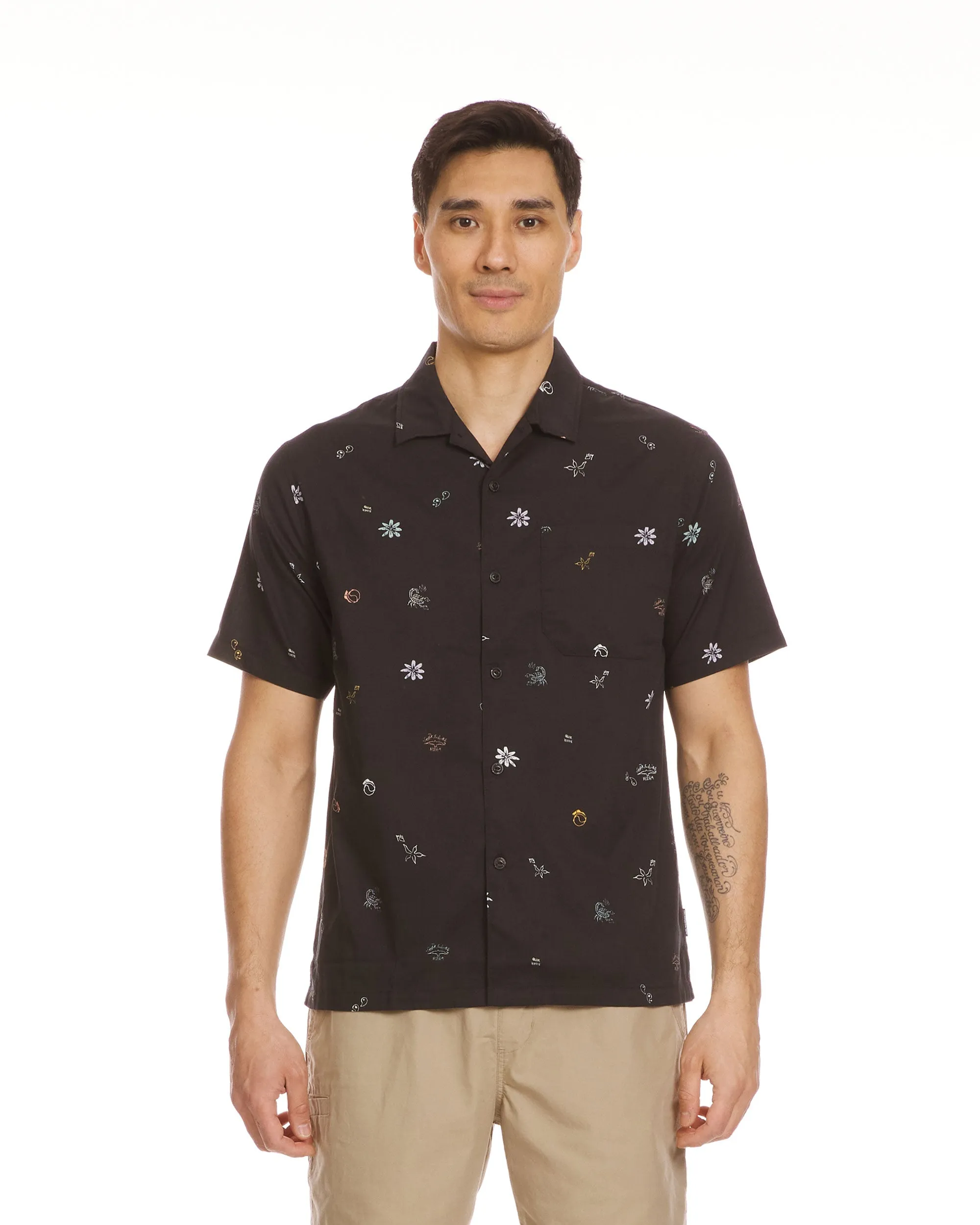 Beach Club Classic Short Sleeve Shirt - Black sold by Quiksilver