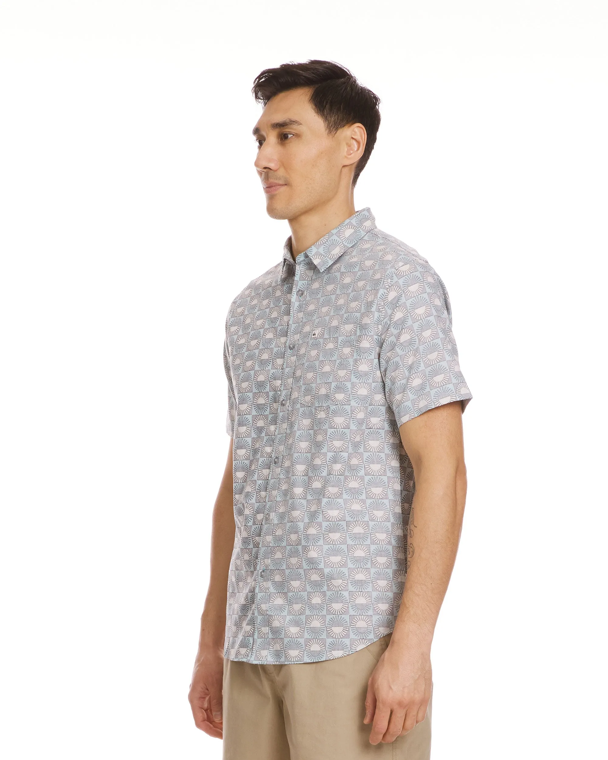 Florever Classic Short Sleeve Shirt - Jade Grey sold by Quiksilver product image thumbnail 3