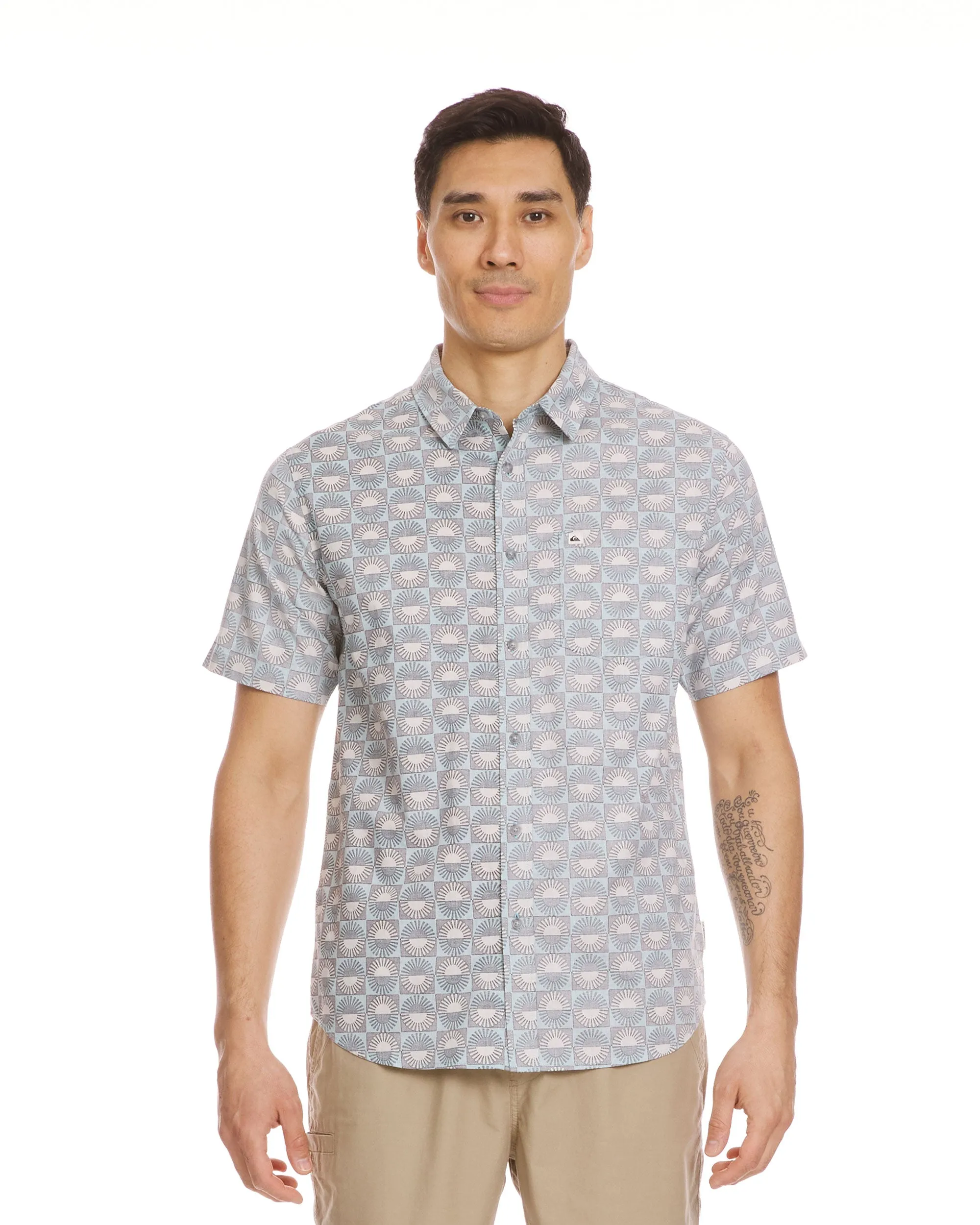 Florever Classic Short Sleeve Shirt - Jade Grey sold by Quiksilver