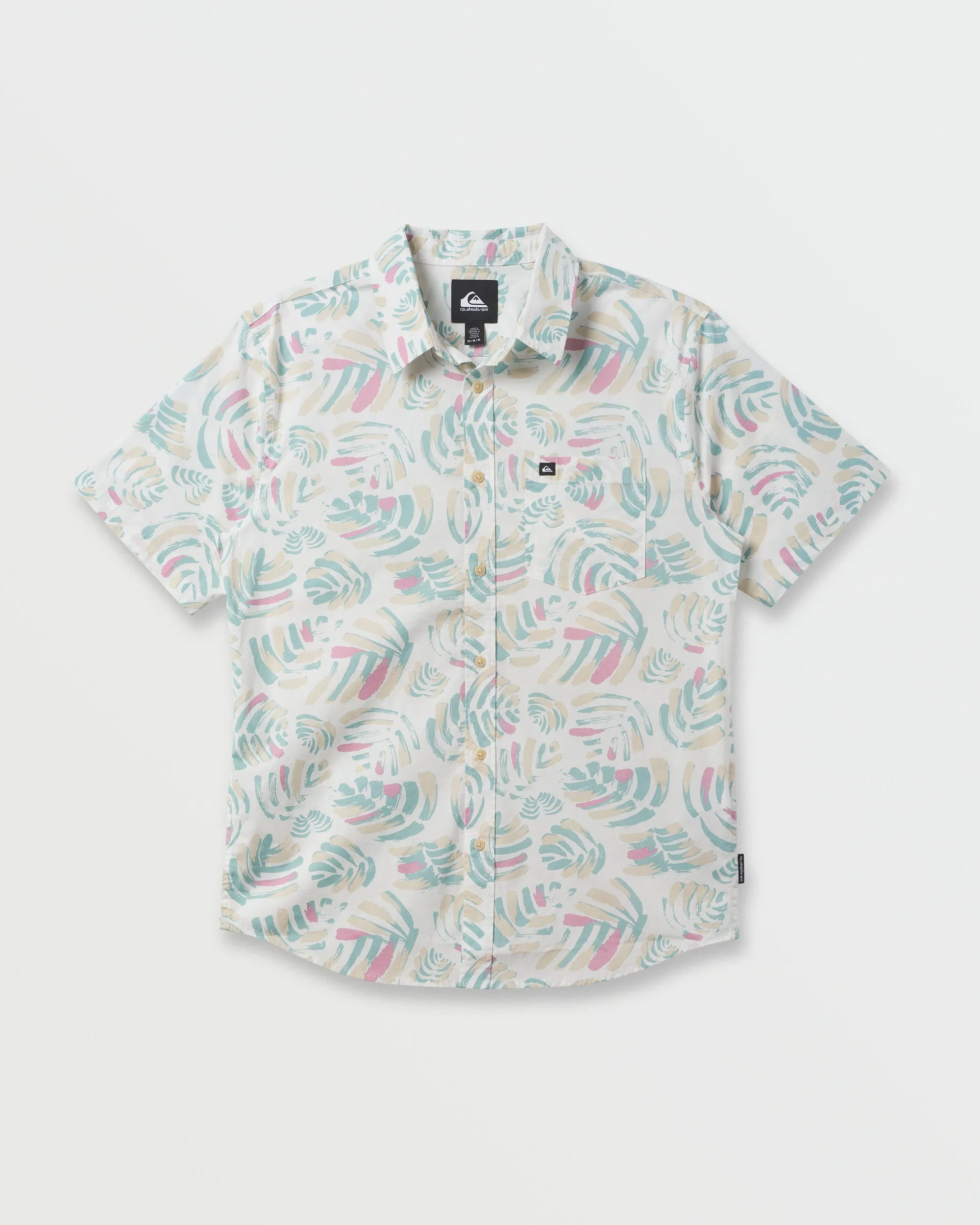 Shades Classic Stretch Short Sleeve Shirt - Off White sold by Quiksilver
