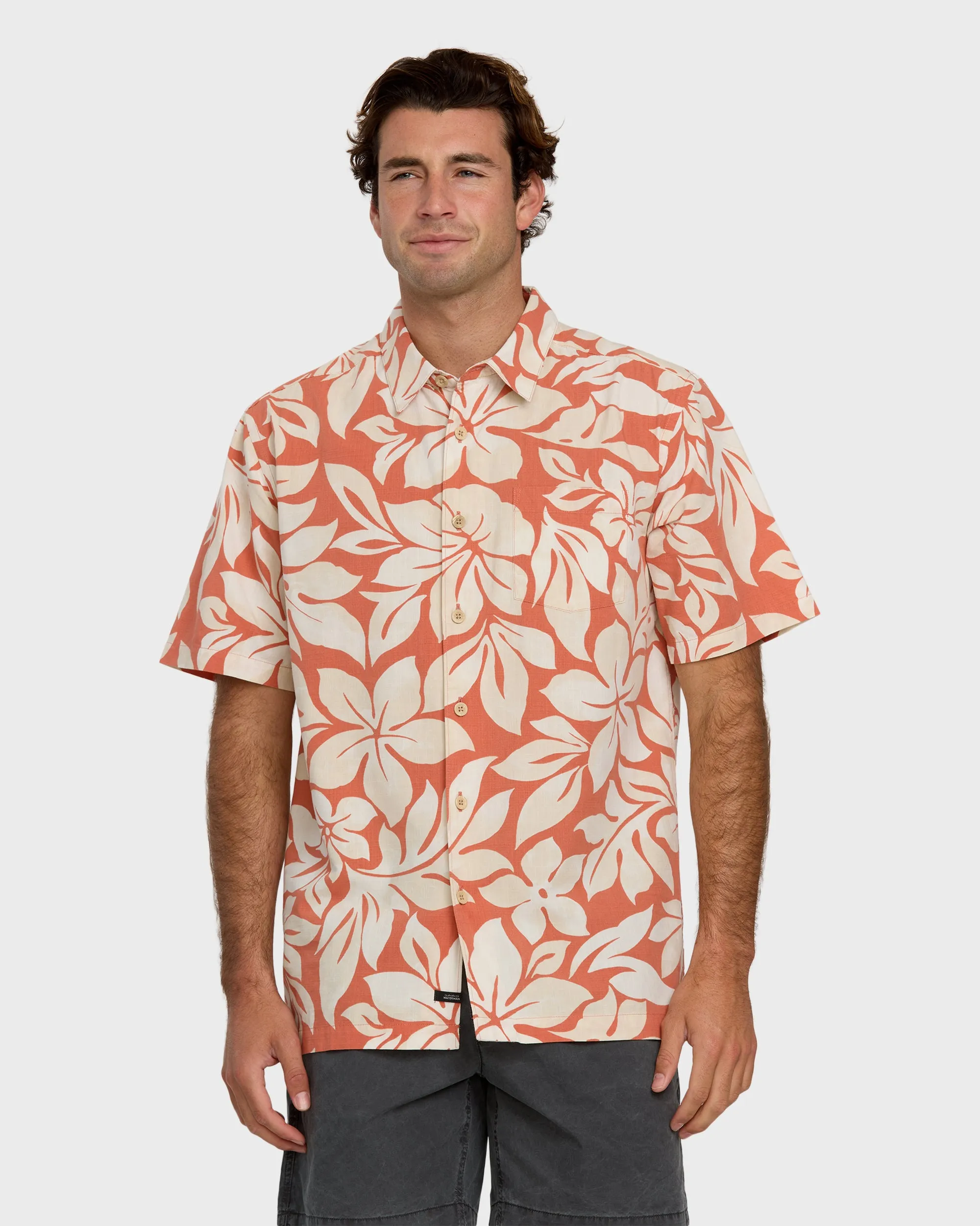 Waterman Kahuna Shirt - Apricot sold by Quiksilver