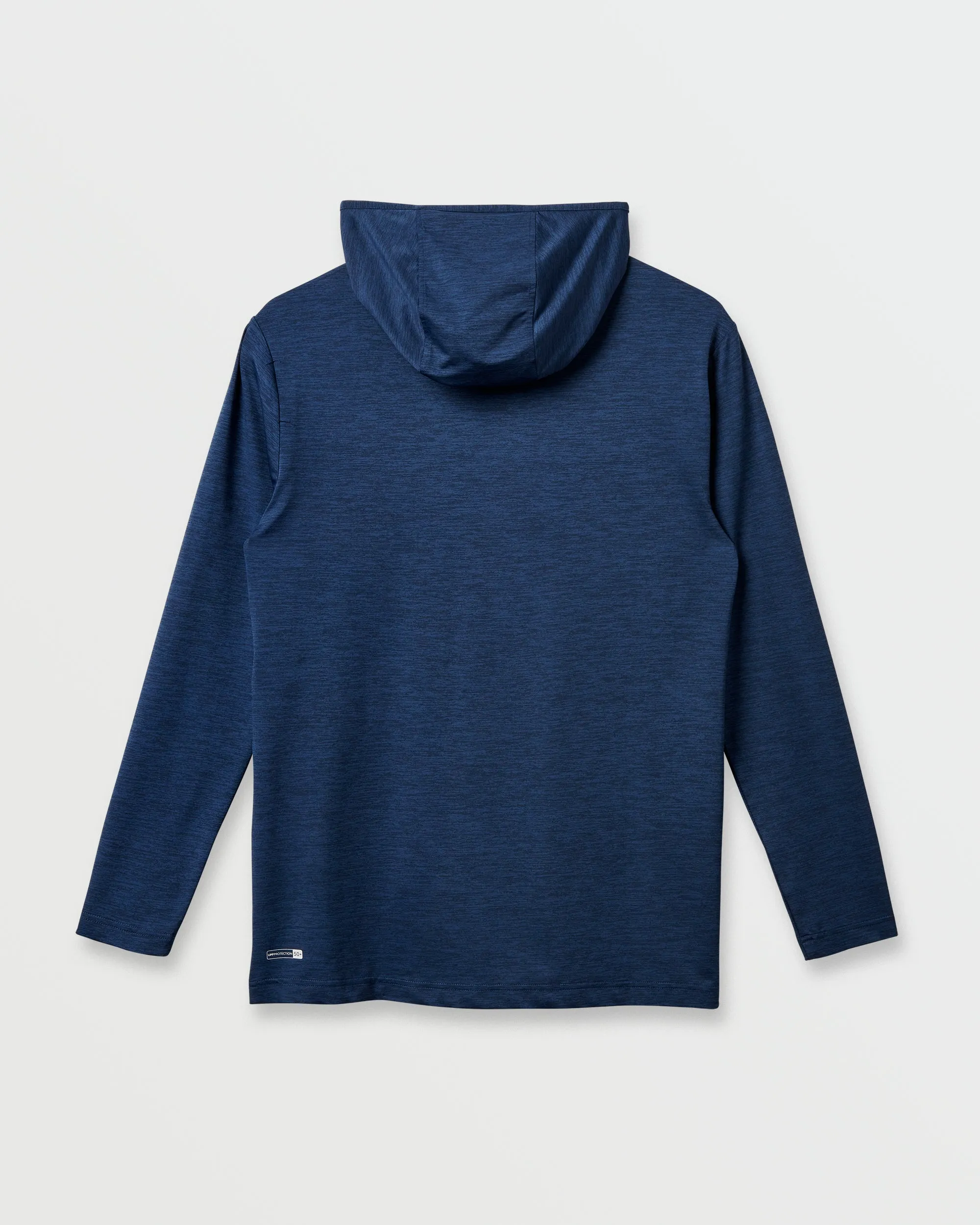DNA Logo Surf Hood Long Sleeve Surf Tee - Navy Heather sold by Quiksilver product image thumbnail 2