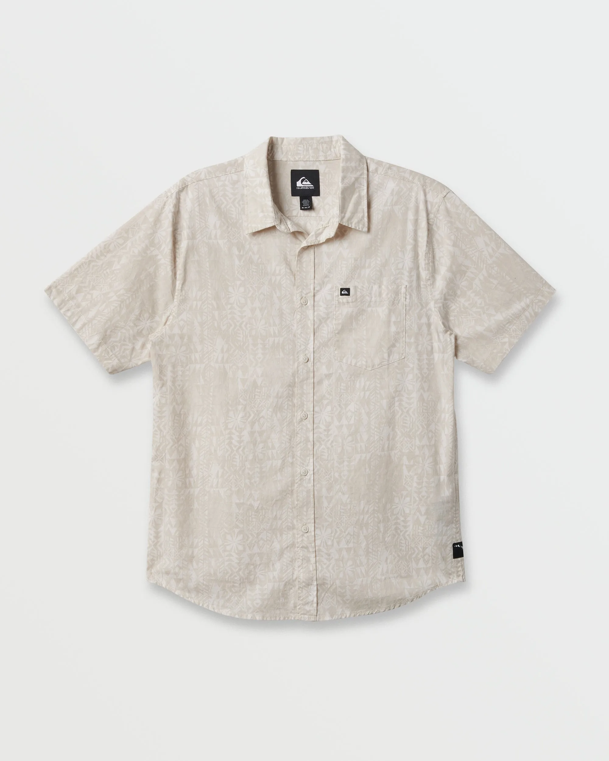 Island Waters Classic Short Sleeve Shirt - Silver Birch sold by Quiksilver