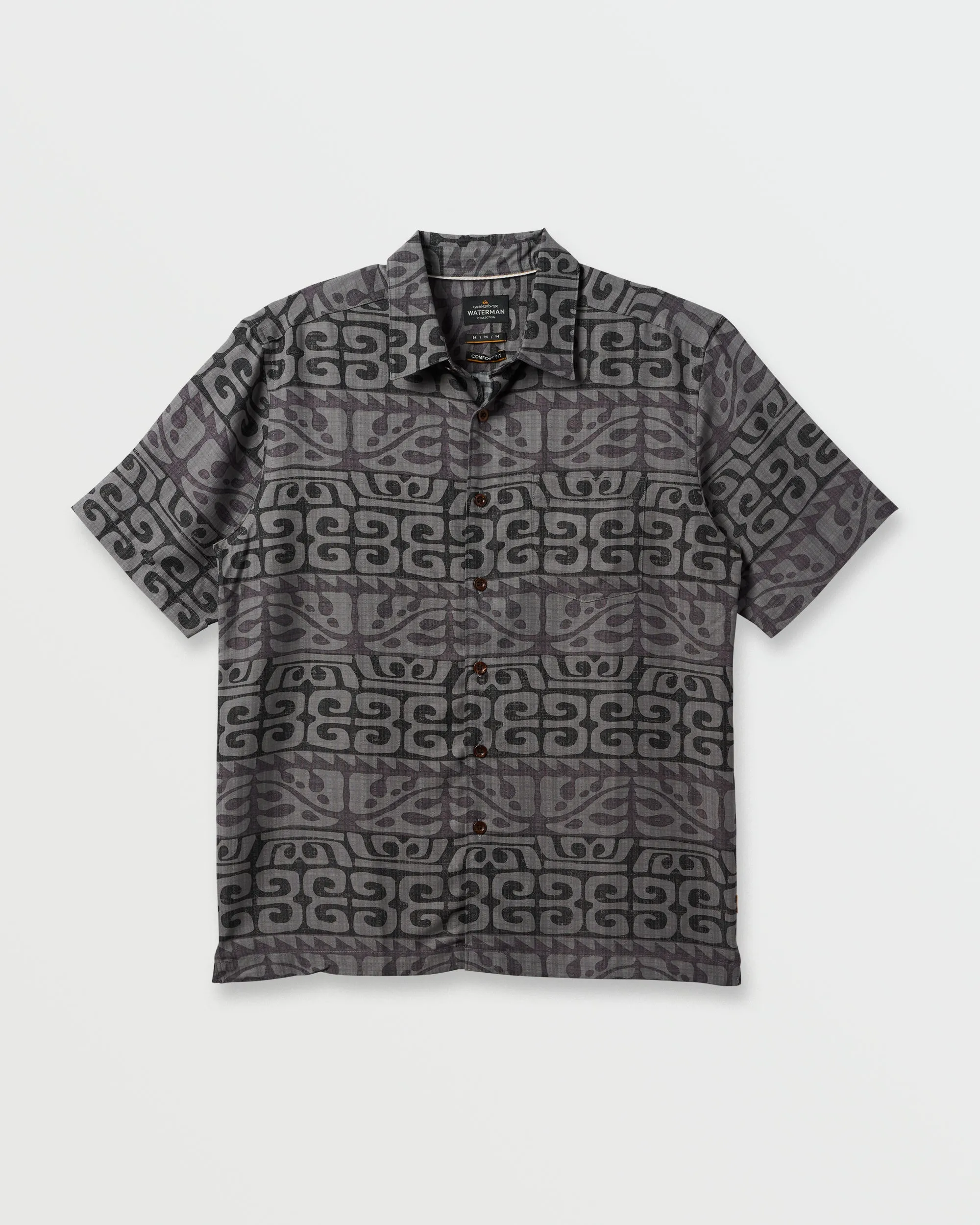 Waterman Stacked Short Sleeve Shirt - Phantom sold by Quiksilver