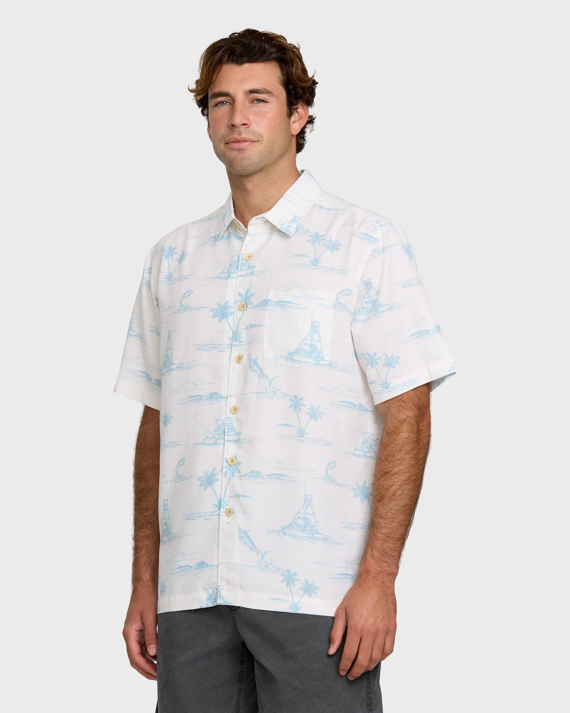 Waterman Paradise Found Shirt - Bone White sold by Quiksilver product image thumbnail 3