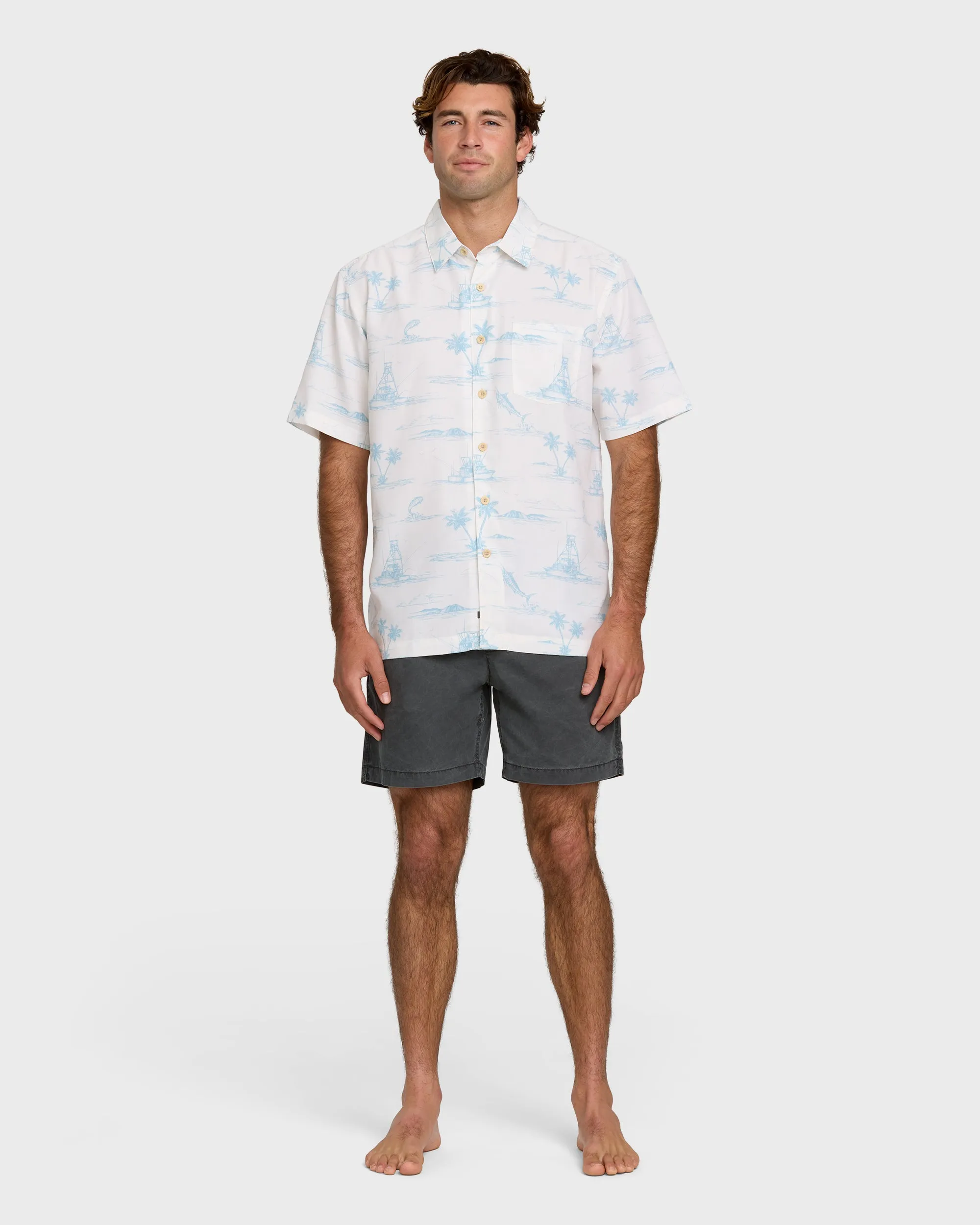 Waterman Paradise Found Shirt - Bone White sold by Quiksilver product image thumbnail 4