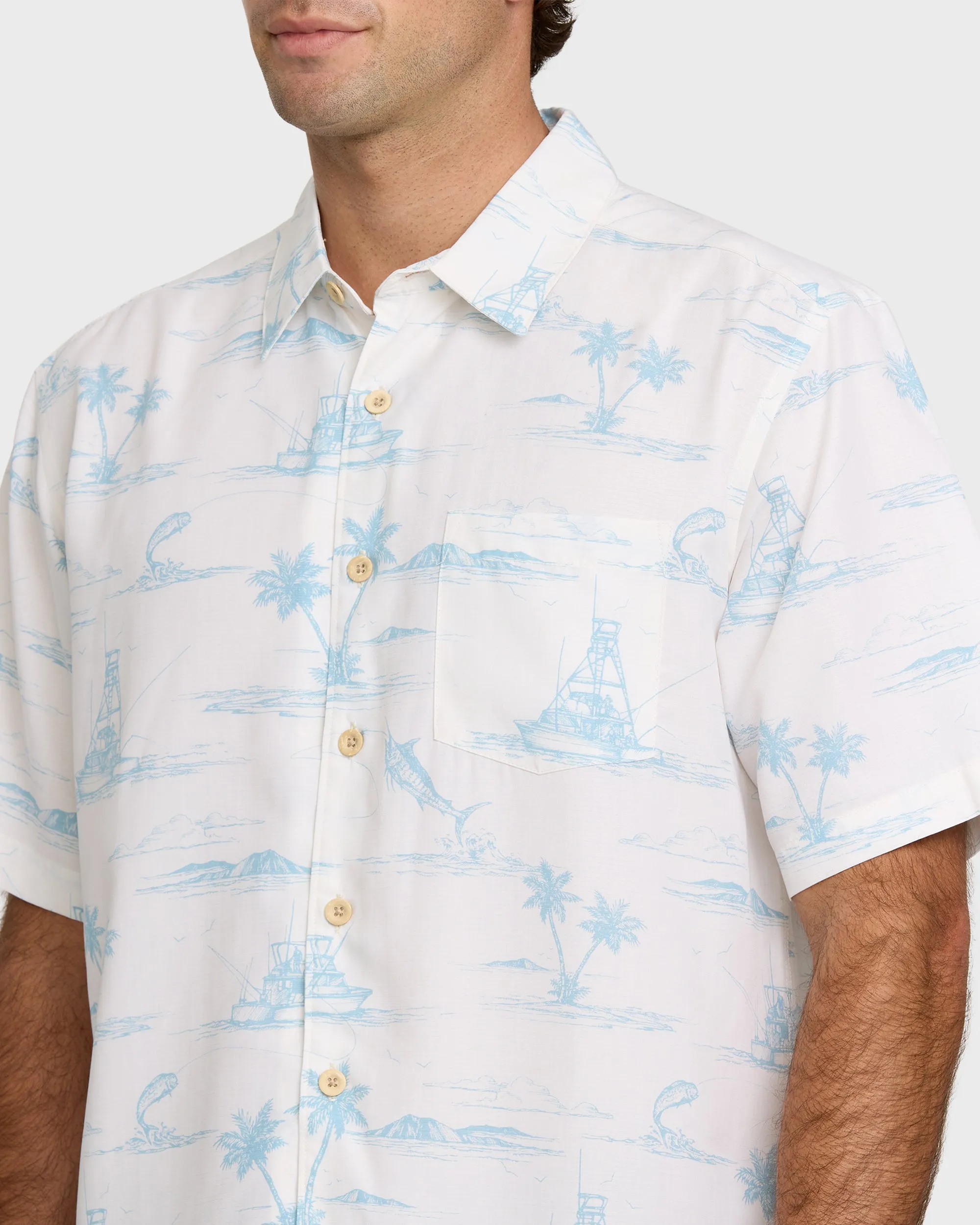 Waterman Paradise Found Shirt - Bone White sold by Quiksilver product image thumbnail 5