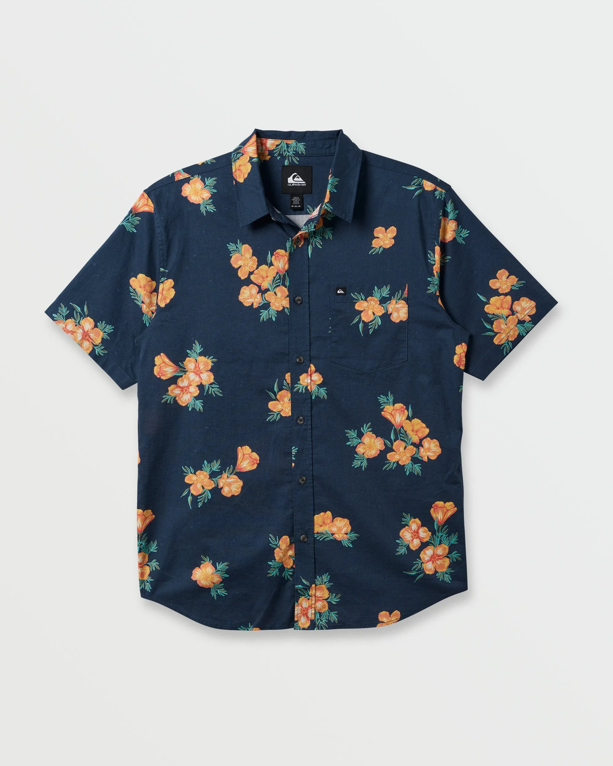 Habitats Classic Short Sleeve Shirt - Navy sold by Quiksilver