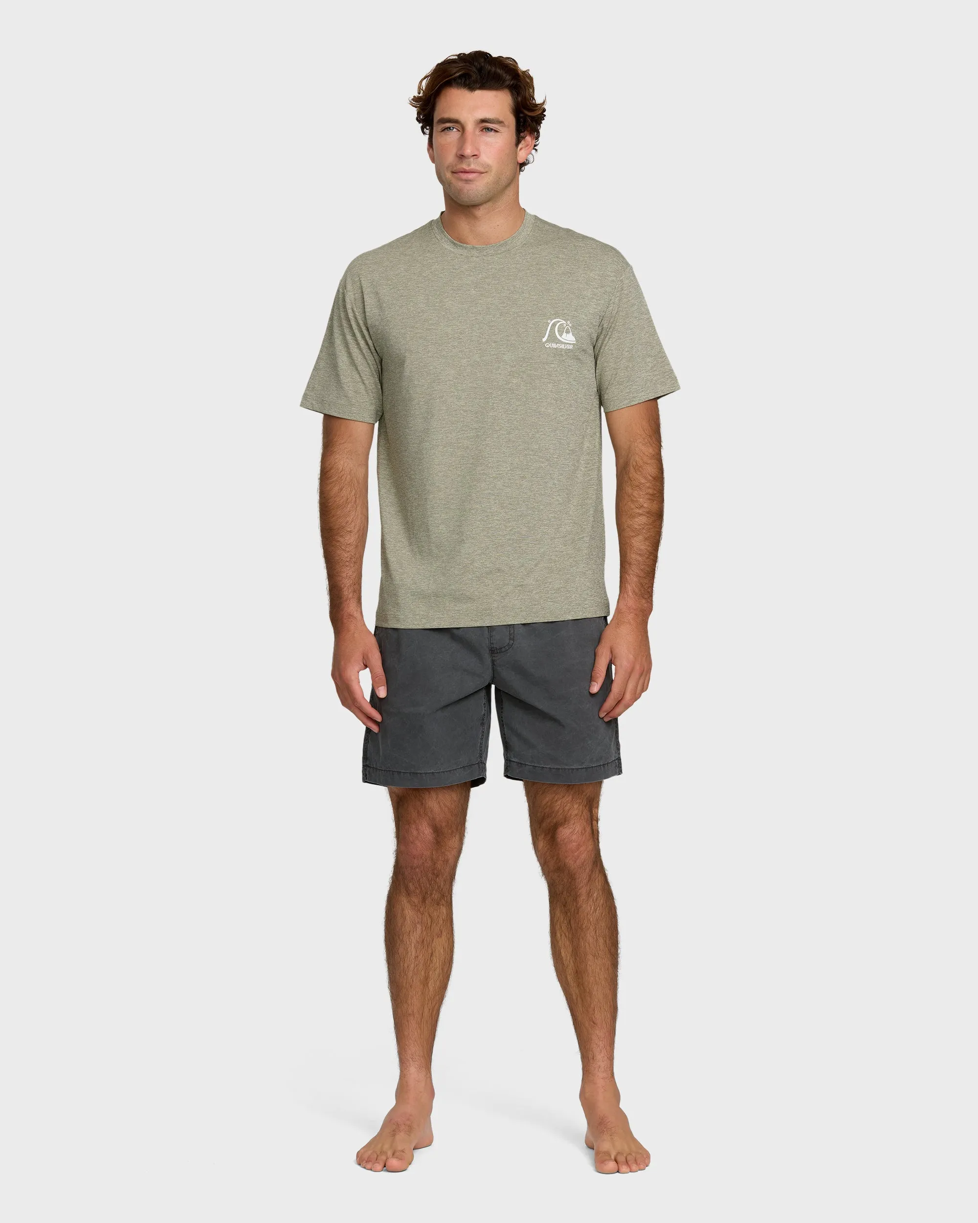 DNA Logo Surf Short Sleeve Surf Tee - Smoked Gray Heather sold by Quiksilver product image thumbnail 4