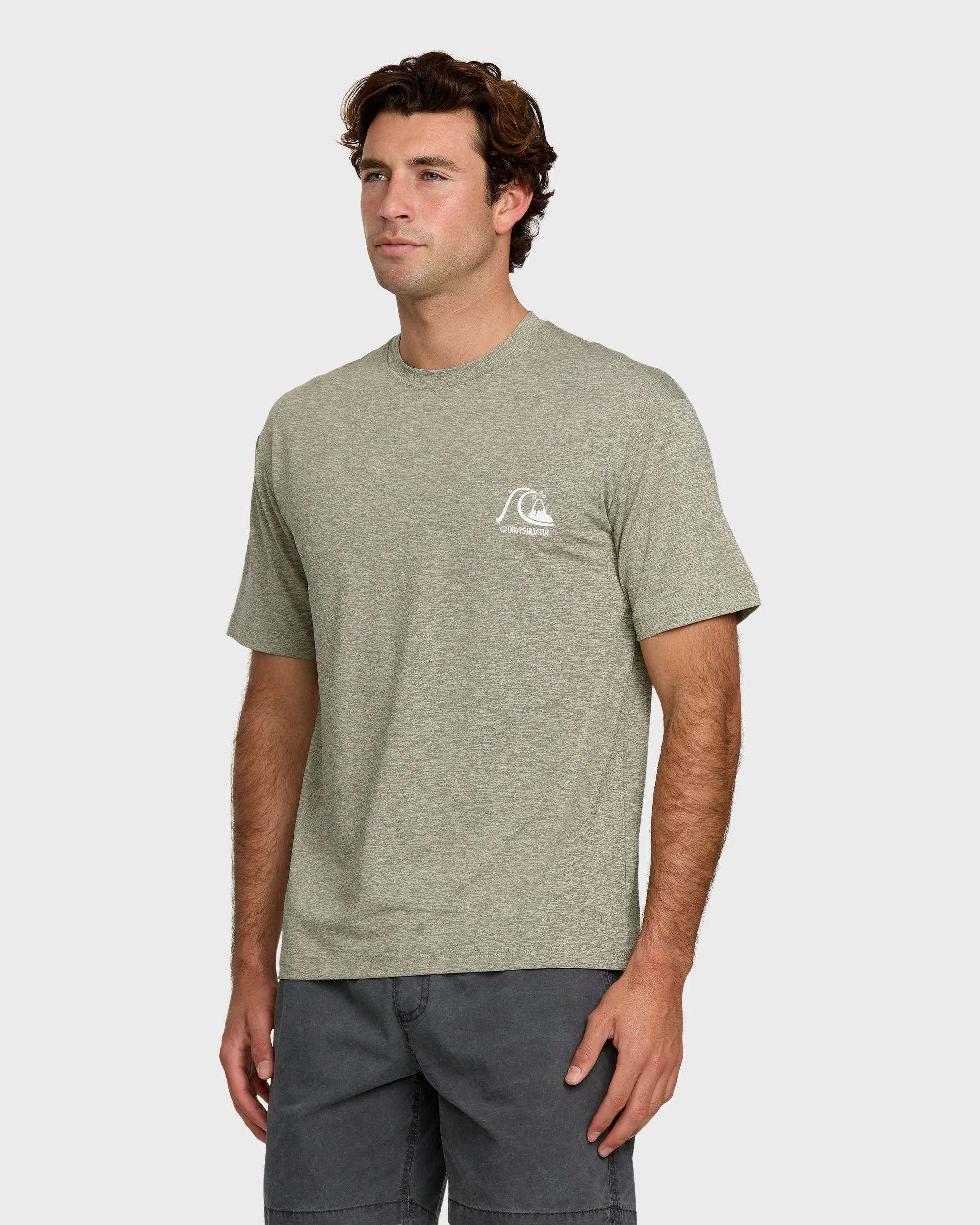 DNA Logo Surf Short Sleeve Surf Tee - Smoked Gray Heather sold by Quiksilver product image thumbnail 3