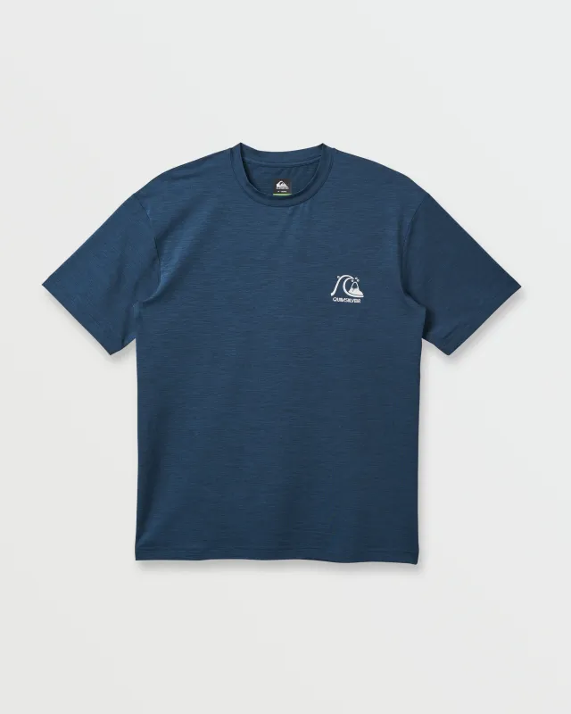 DNA Logo Surf Short Sleeve Surf Tee - Navy Heather sold by Quiksilver