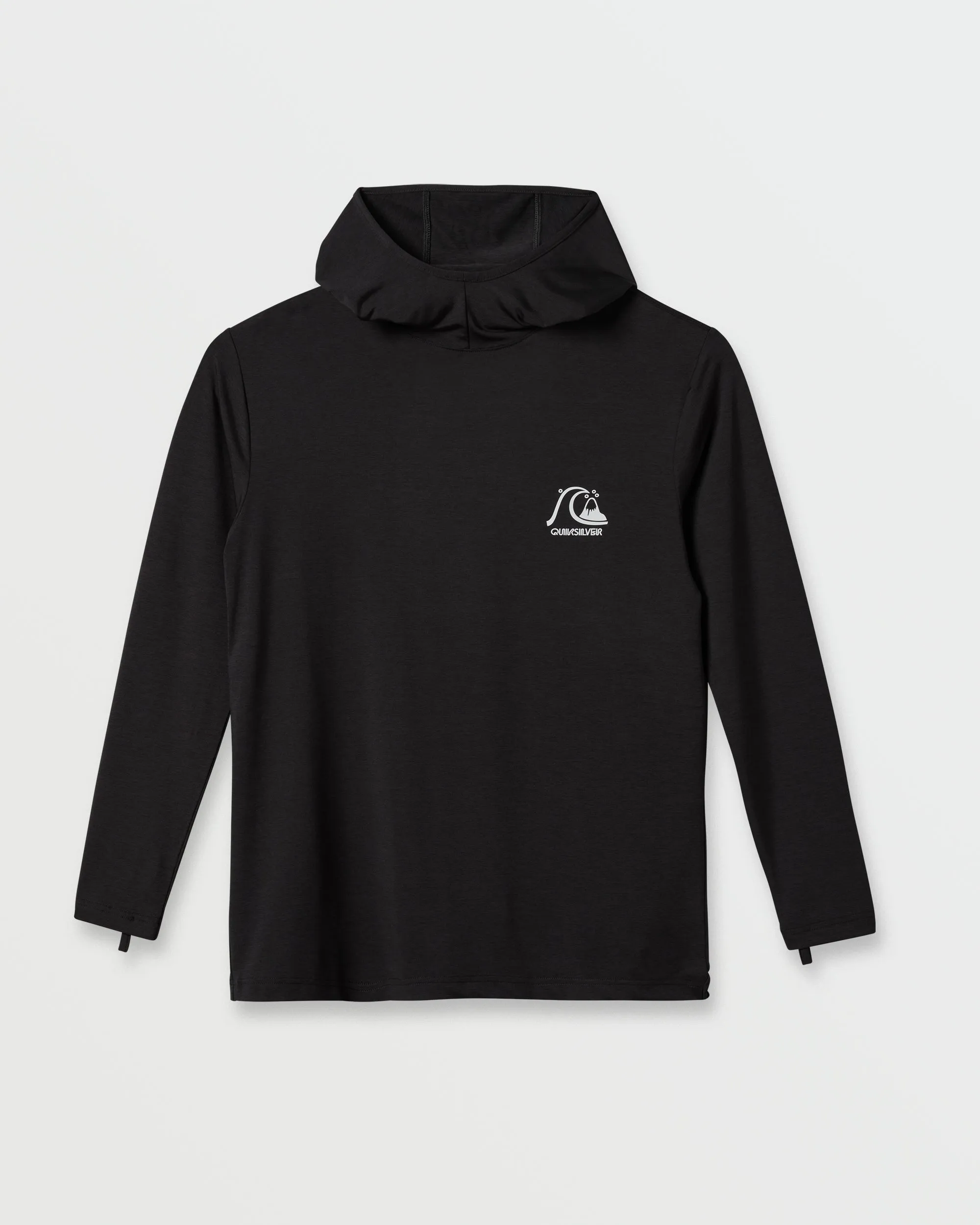 DNA Logo Surf Hood Long Sleeve Surf Tee - Phantom Heather sold by Quiksilver