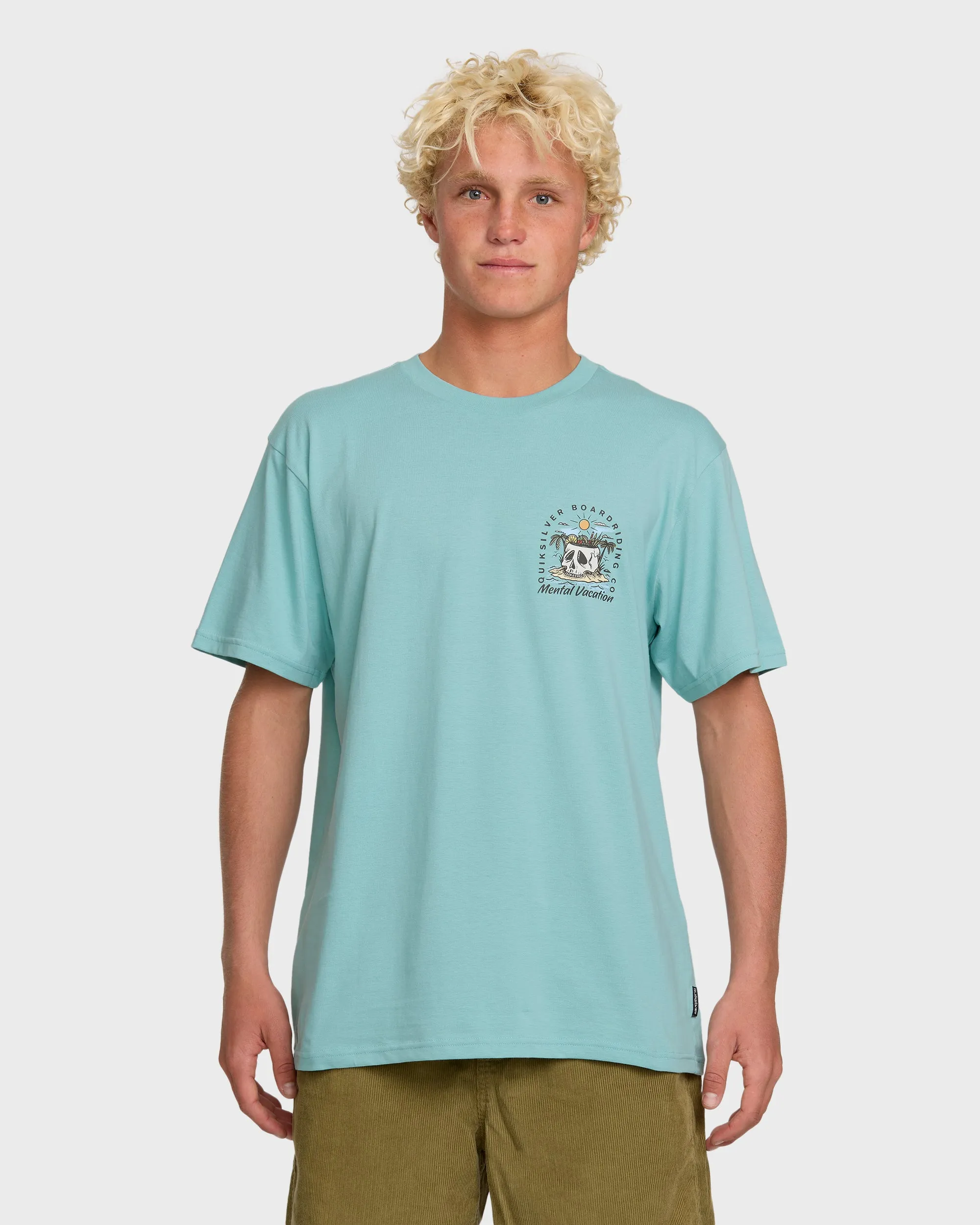 Simple Pleasures T-Shirt - Jade Gray sold by Quiksilver