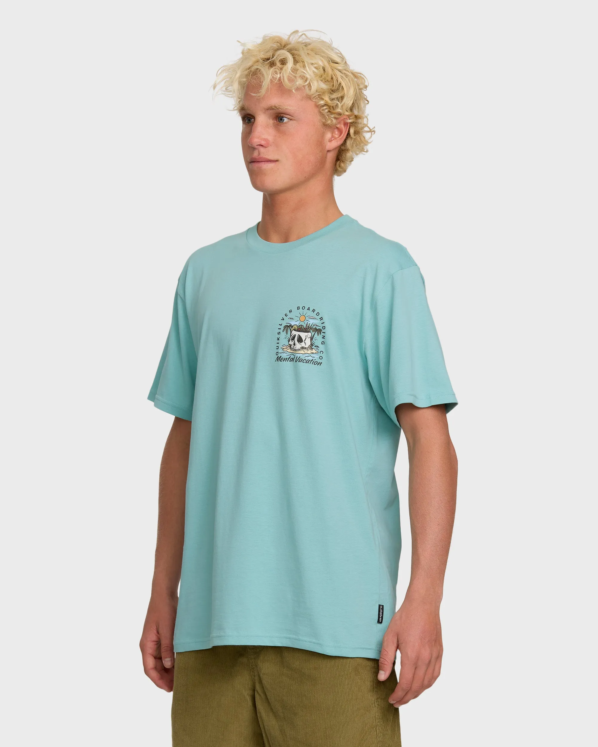 Simple Pleasures T-Shirt - Jade Gray sold by Quiksilver product image thumbnail 3
