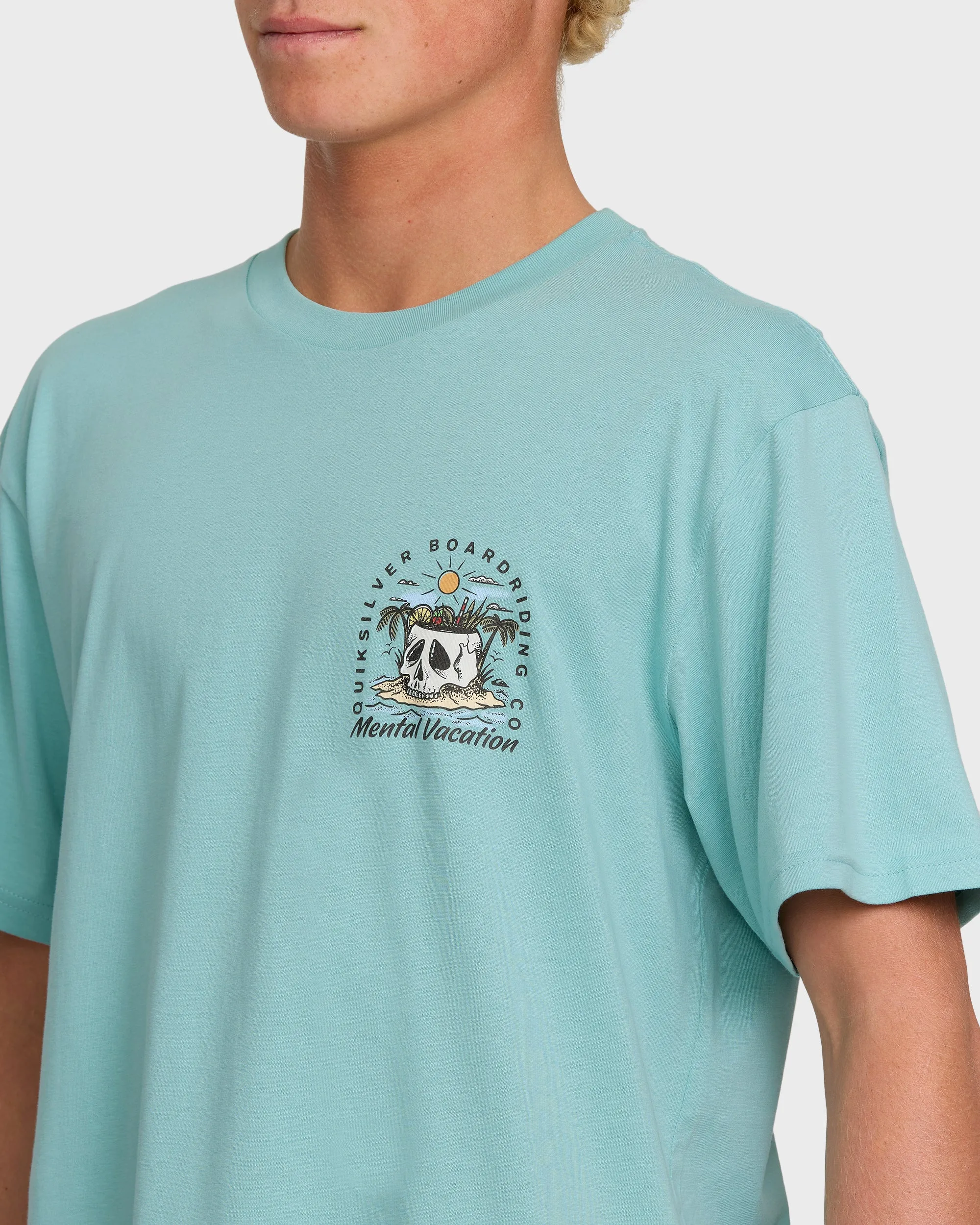 Simple Pleasures T-Shirt - Jade Gray sold by Quiksilver product image thumbnail 5