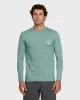 DNA Logo Surf  Long Sleeve Surf Tee - Jade Heather sold by Quiksilver