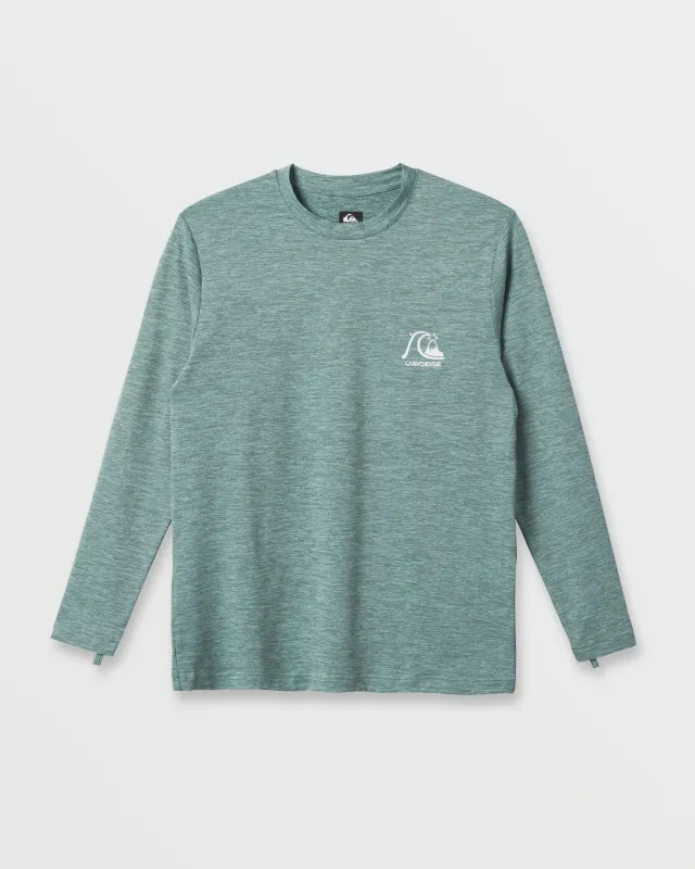 DNA Logo Surf  Long Sleeve Surf Tee - Jade Heather sold by Quiksilver