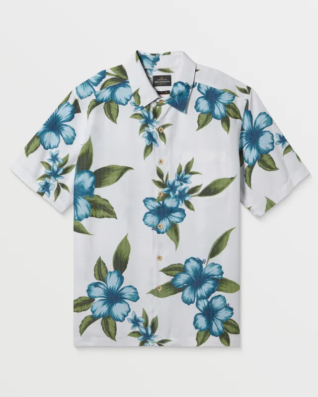 Waterman Outer Reef Shirt - Mystic Blue Print sold by Quiksilver