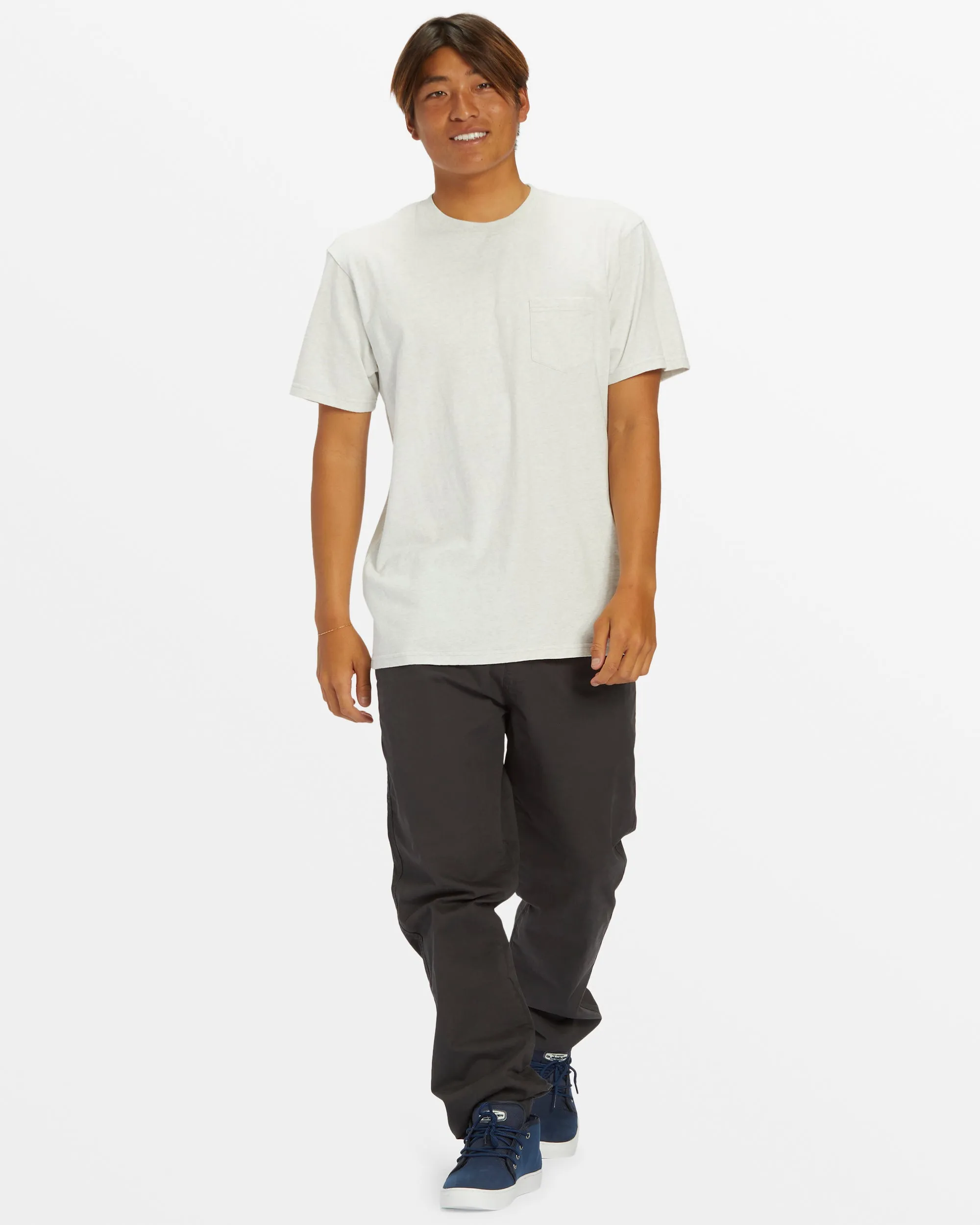 Salt Water Pocket Tee T-Shirt - Snow Heather sold by Quiksilver product image thumbnail 3