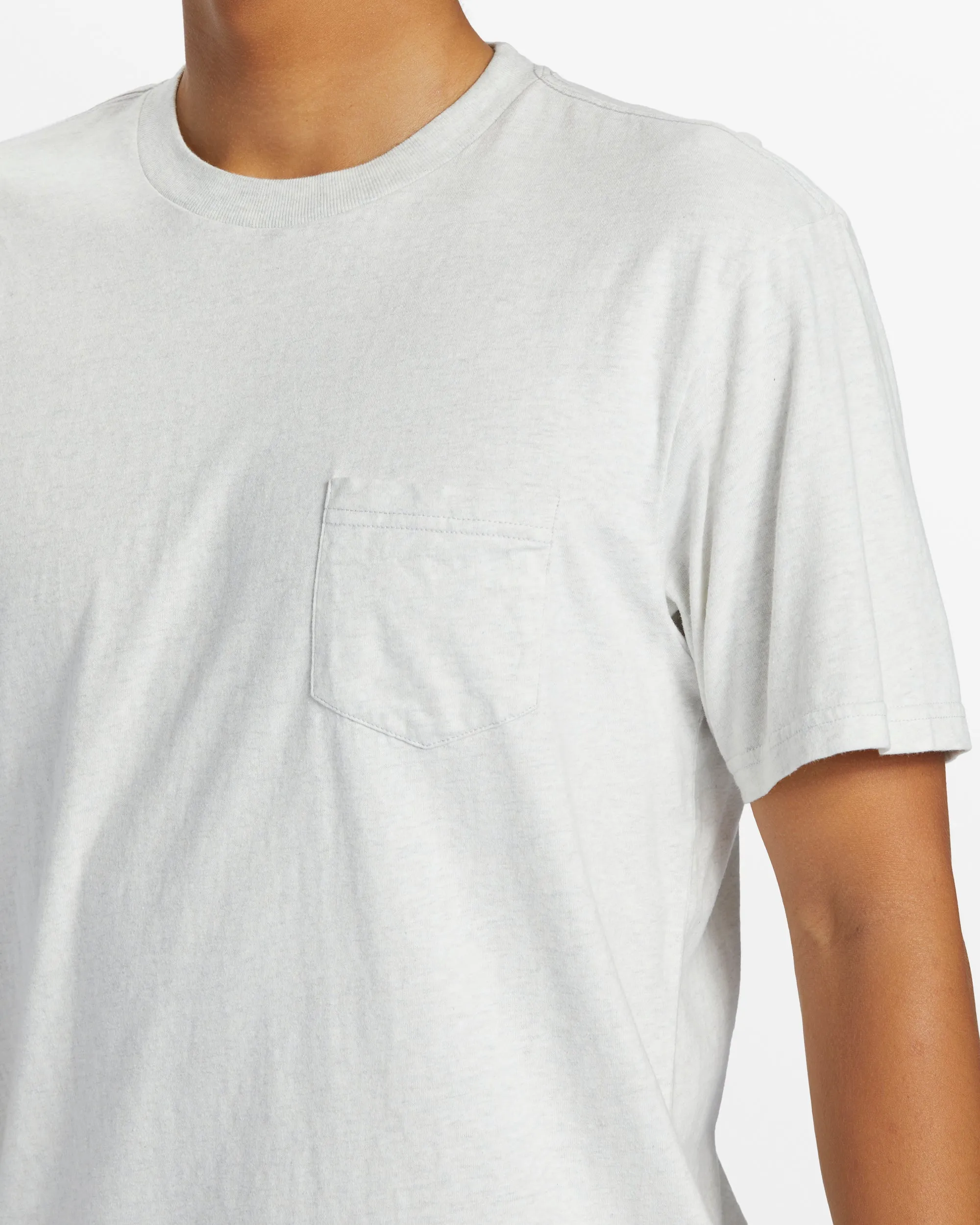 Salt Water Pocket Tee T-Shirt - Snow Heather sold by Quiksilver product image thumbnail 5