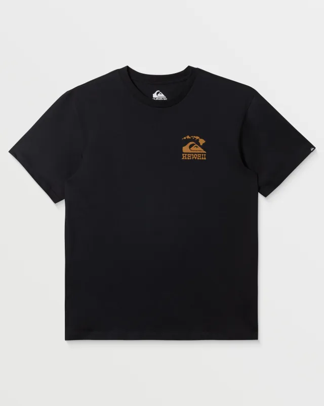 Hawaii Swell Lines T-Shirt - Black sold by Quiksilver