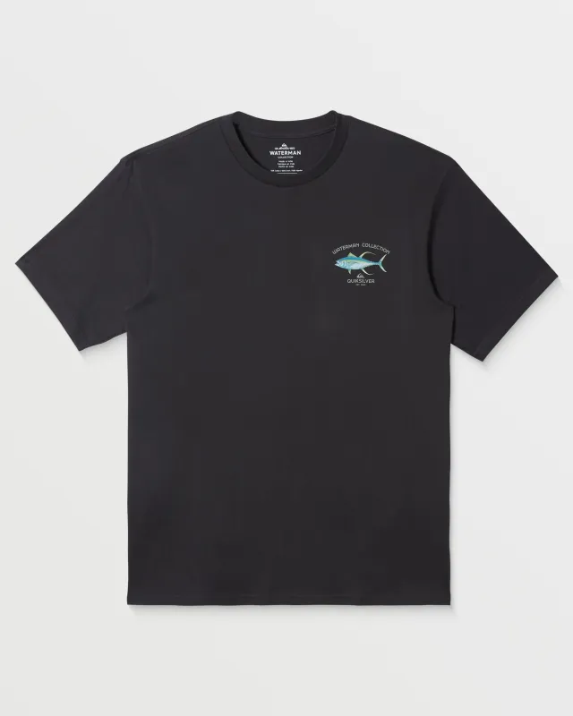 Waterman Fresh Fish T-Shirt - Tarmac sold by Quiksilver