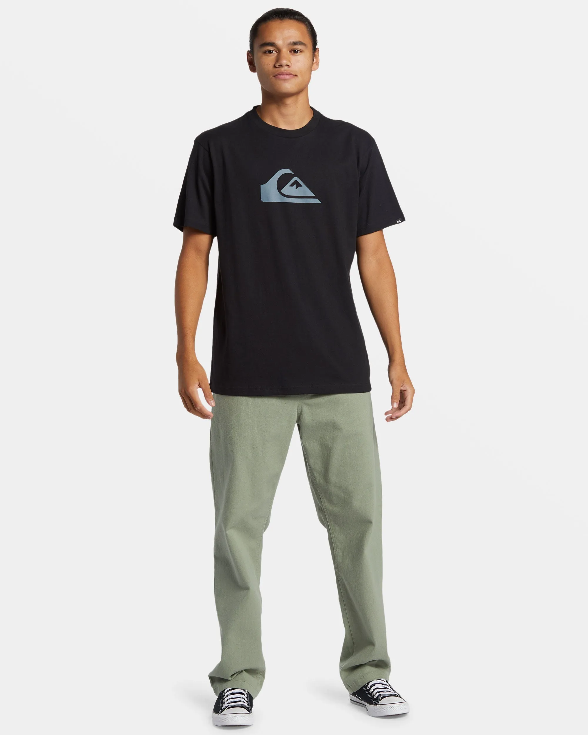 Comp Logo T-Shirt - Black sold by Quiksilver product image thumbnail 3